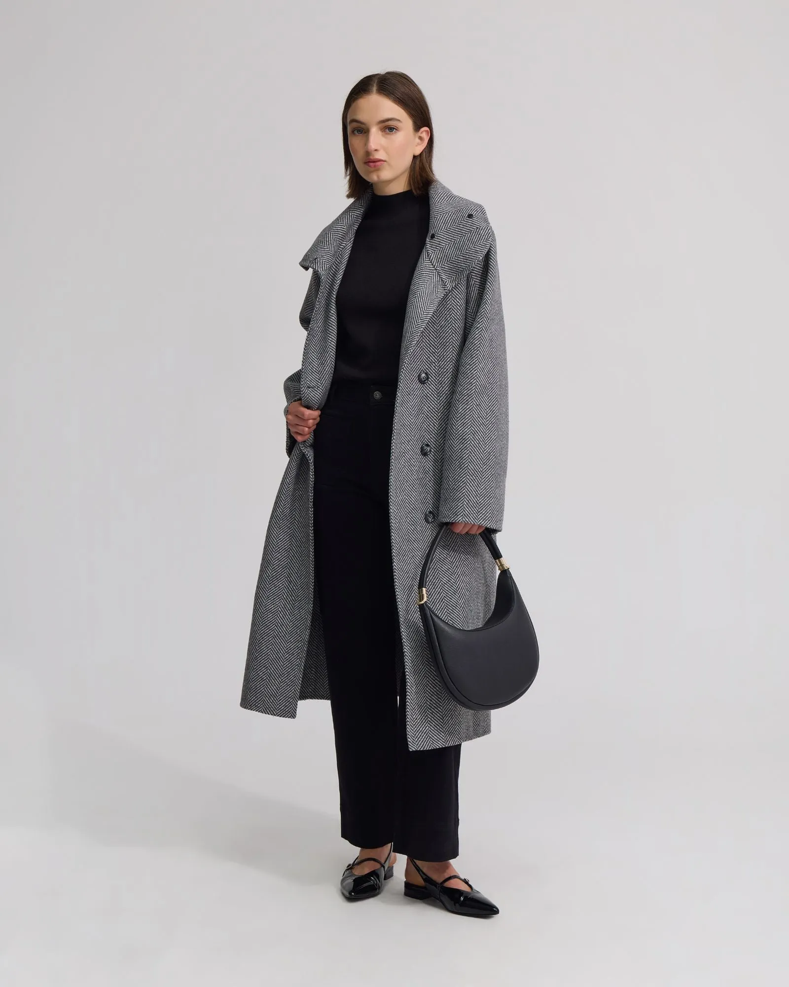 Edi Herringbone Coat sold by Oxford Shop product image thumbnail 5