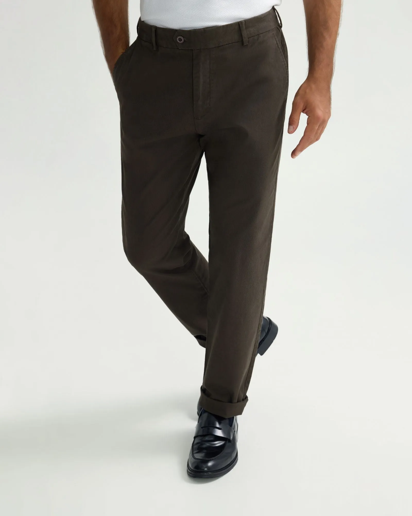 Relaxed Fit Stretch Cotton Chino sold by Oxford Shop product image thumbnail 3