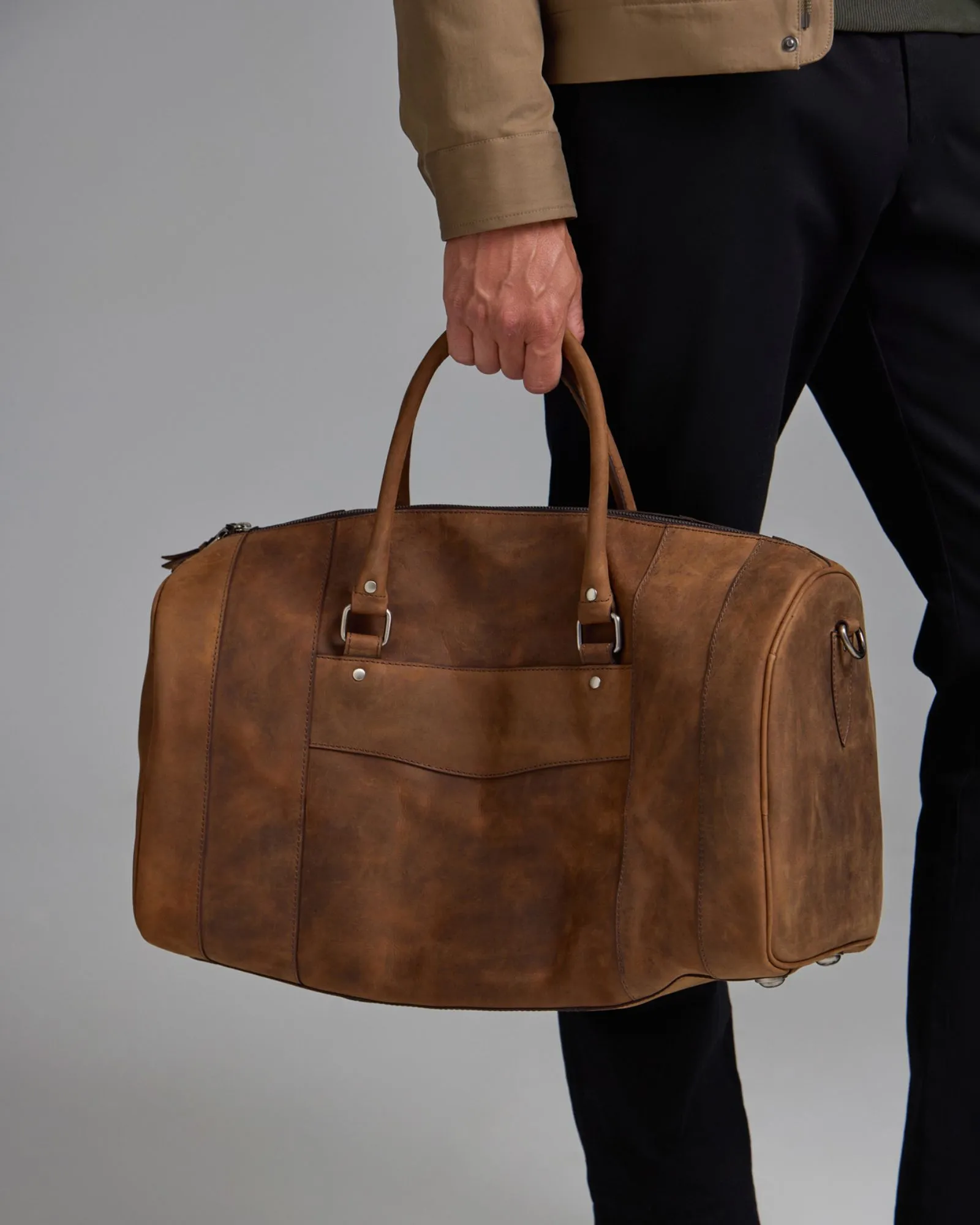 Barton Leather Overnighter sold by Oxford Shop