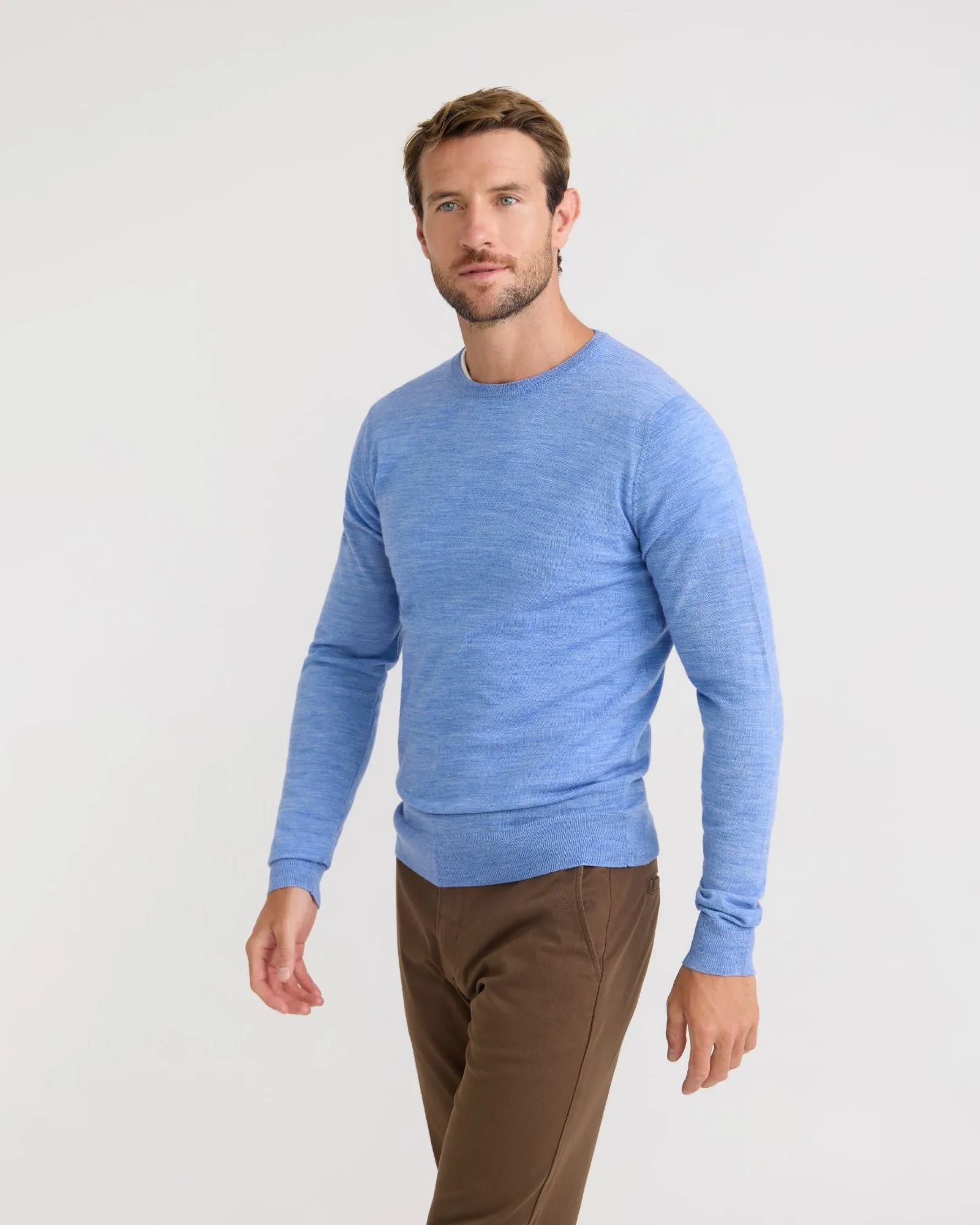 Crew Neck Pure Wool Pullover sold by Oxford Shop product image thumbnail 2