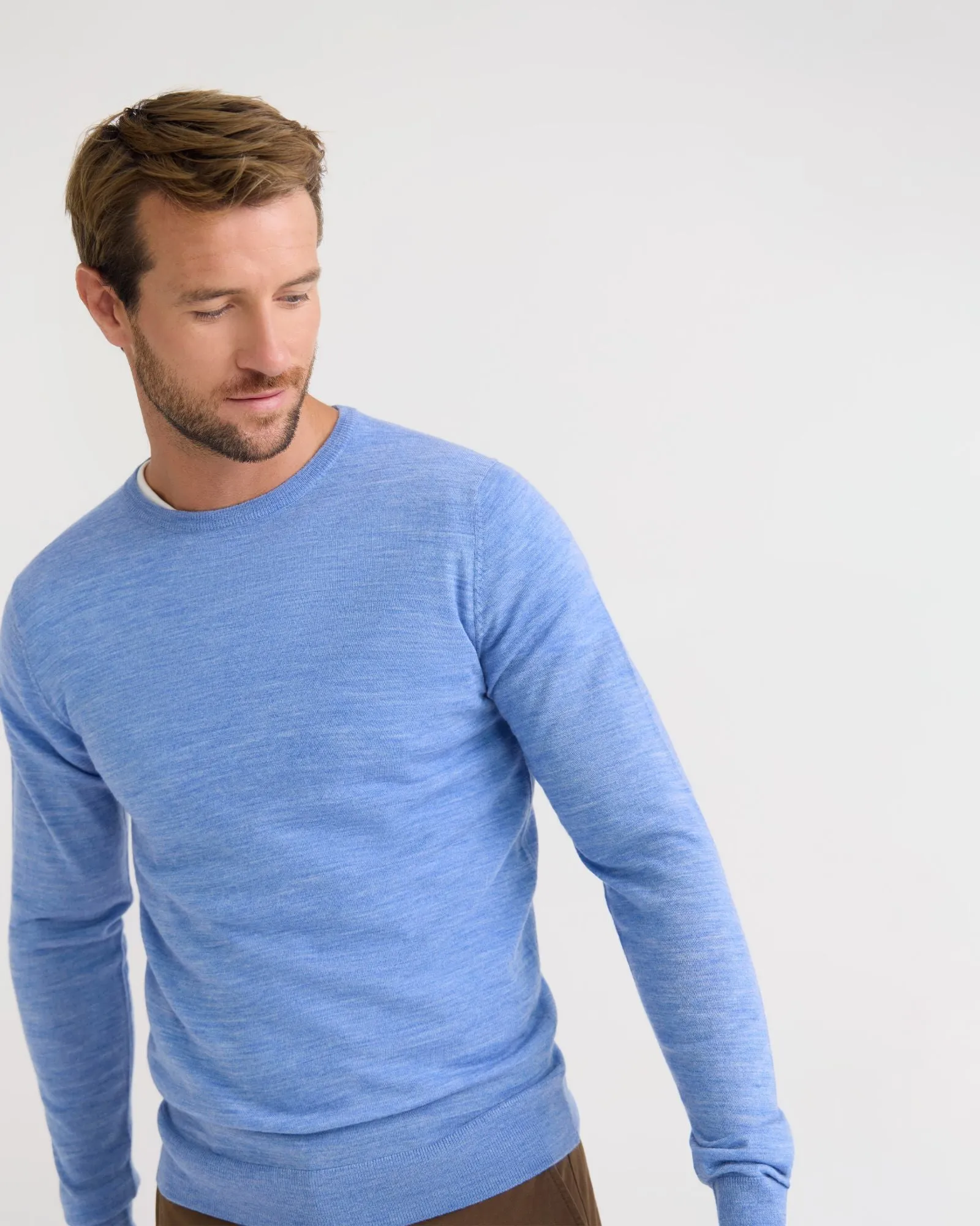 Crew Neck Pure Wool Pullover sold by Oxford Shop product image thumbnail 4