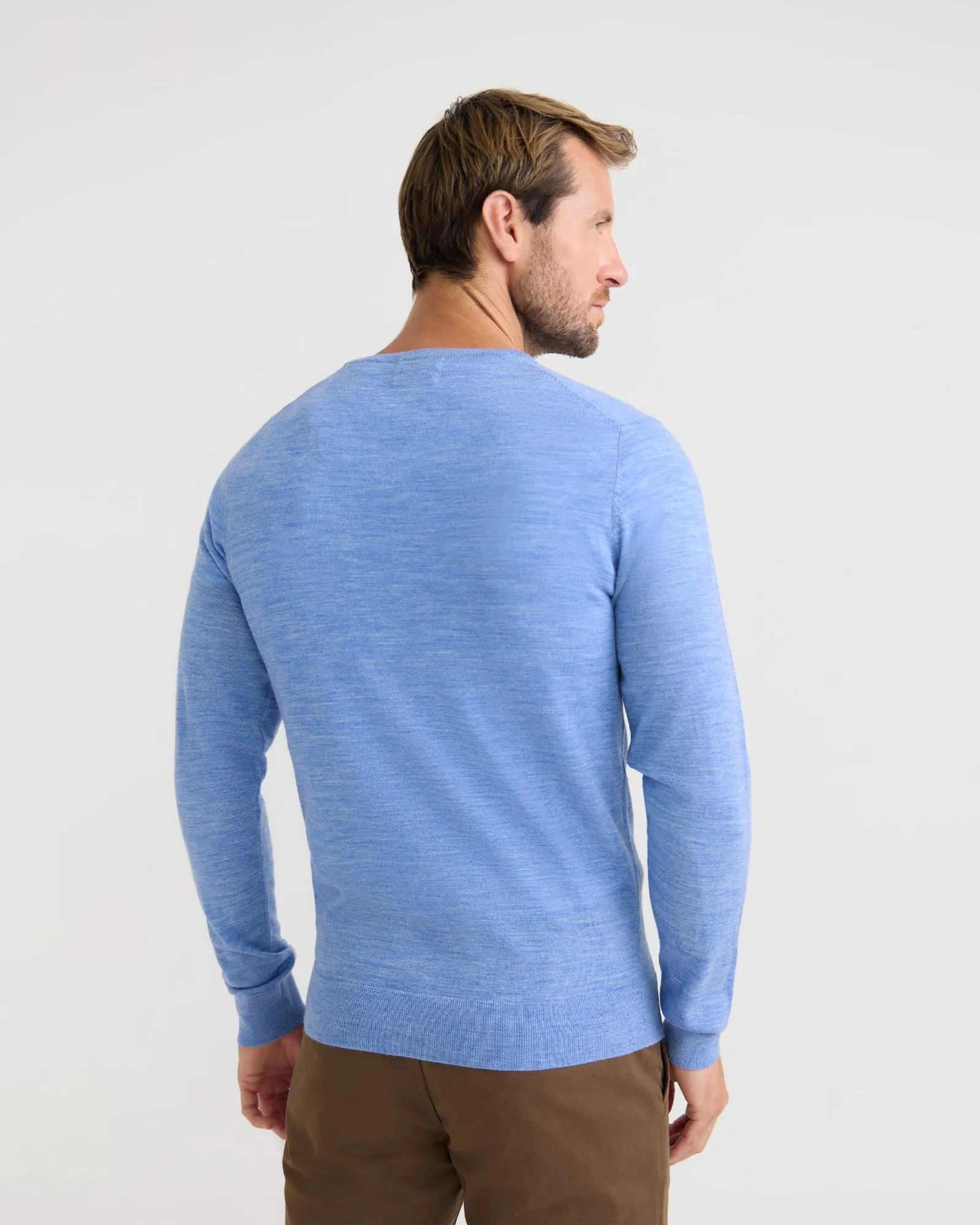 Crew Neck Pure Wool Pullover sold by Oxford Shop product image thumbnail 3