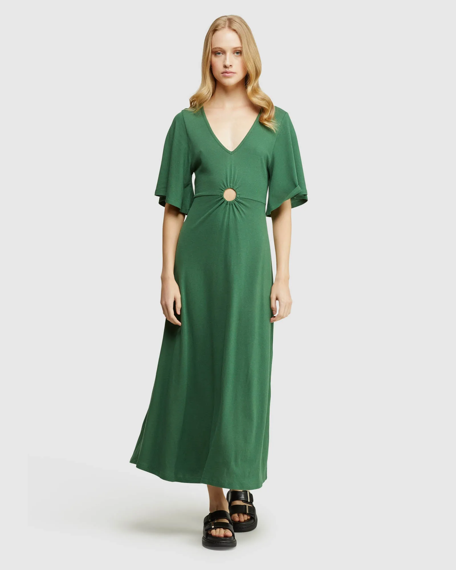 Florence Keyhole Knit Maxi Dress sold by Oxford Shop product image thumbnail 4