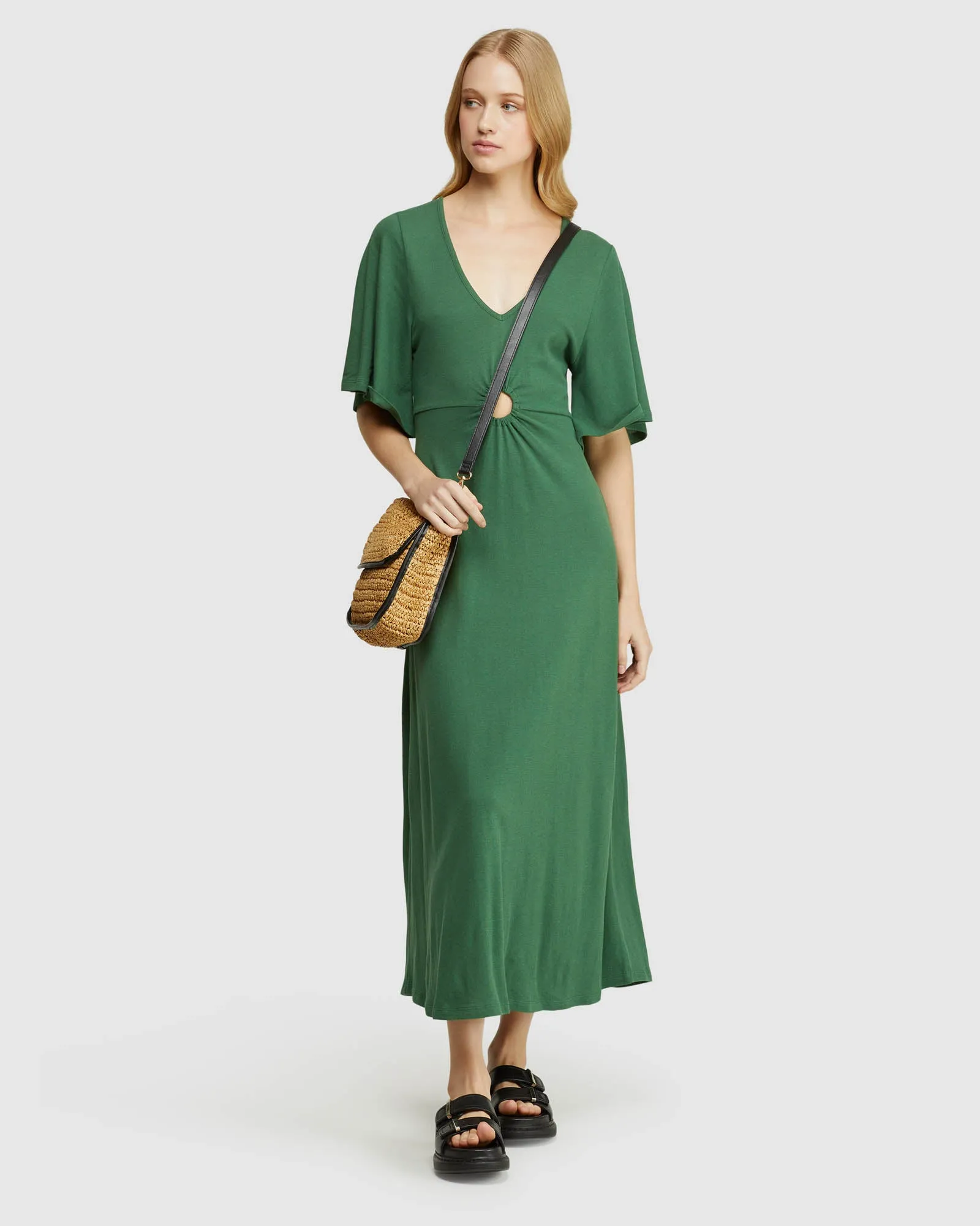 Florence Keyhole Knit Maxi Dress sold by Oxford Shop product image thumbnail 5