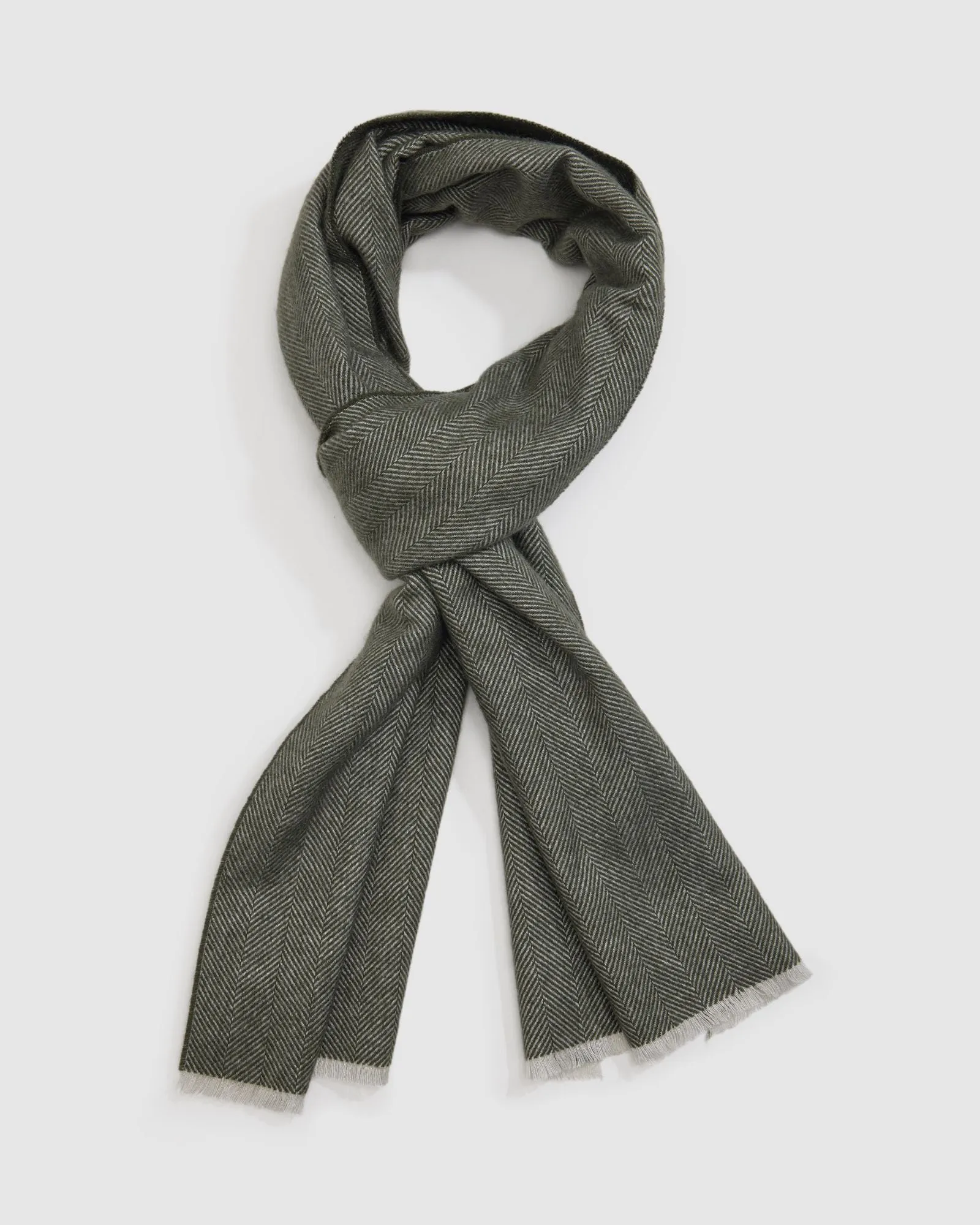 Clarke Herringbone Scarf sold by Oxford Shop