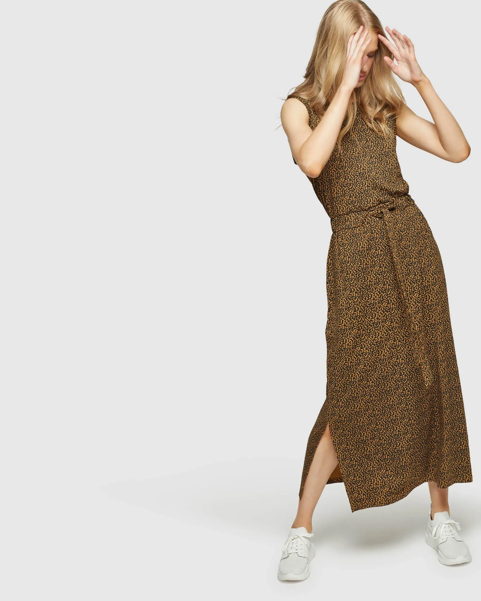 Coco Drawstring Animal Print Dress sold by Oxford Shop product image thumbnail 3