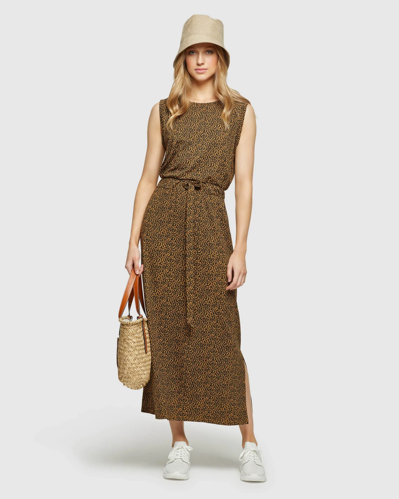 Coco Drawstring Animal Print Dress sold by Oxford Shop product image thumbnail 4