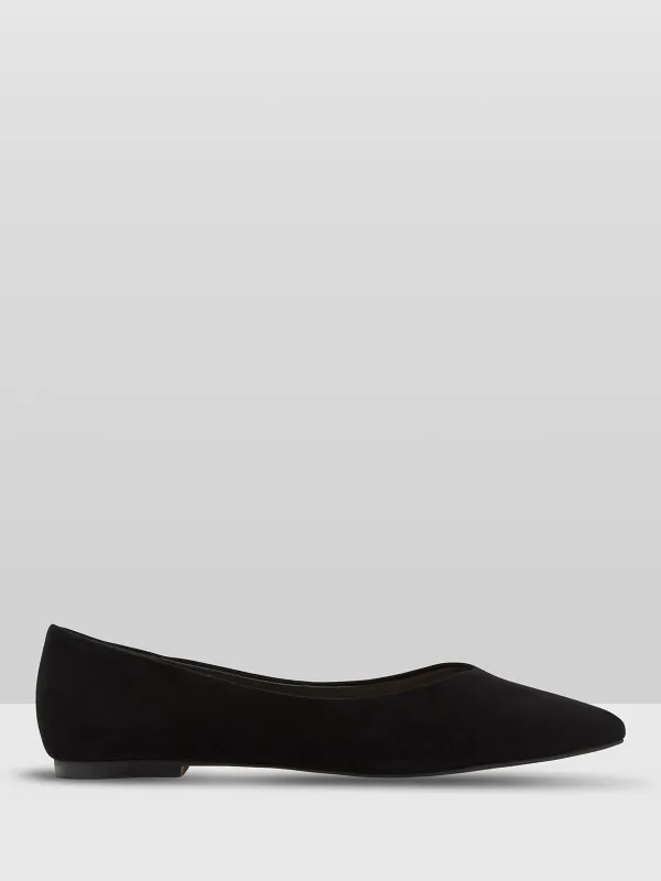 Lola Suede Flat Shoes sold by Oxford Shop