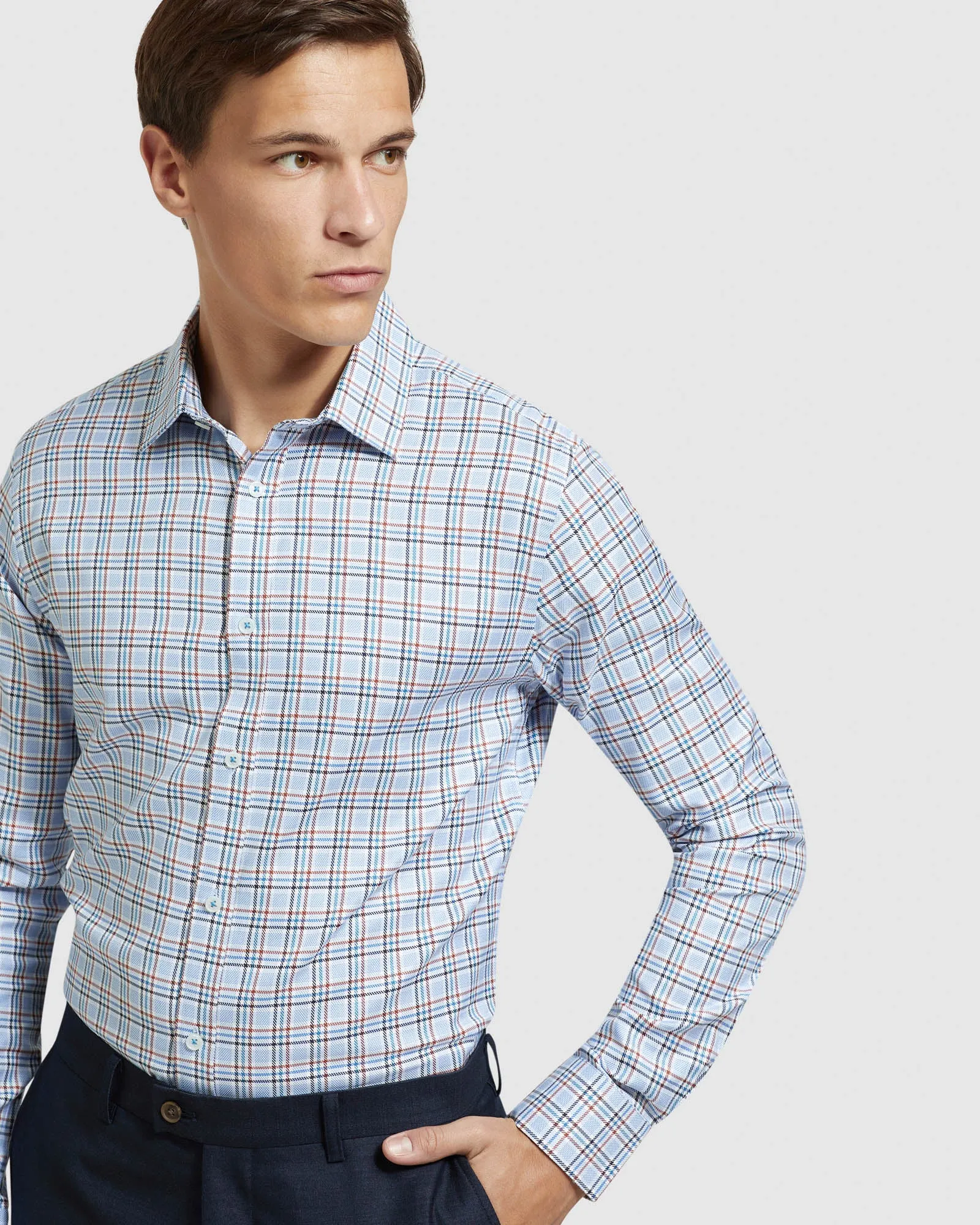 Beckton Luxury Checked Shirt sold by Oxford Shop product image thumbnail 4