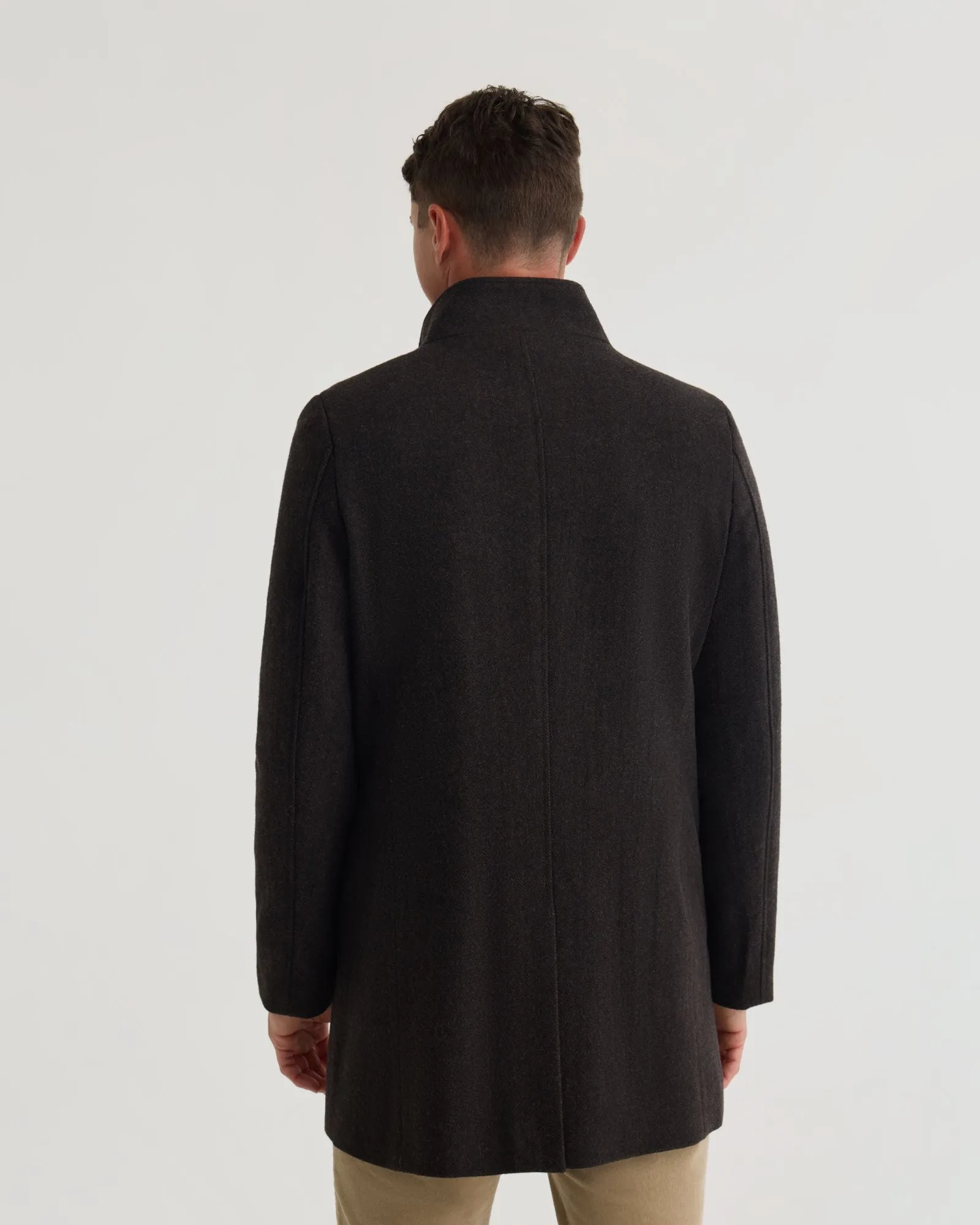 Dunbar Herringbone Wool Coat sold by Oxford Shop product image thumbnail 3