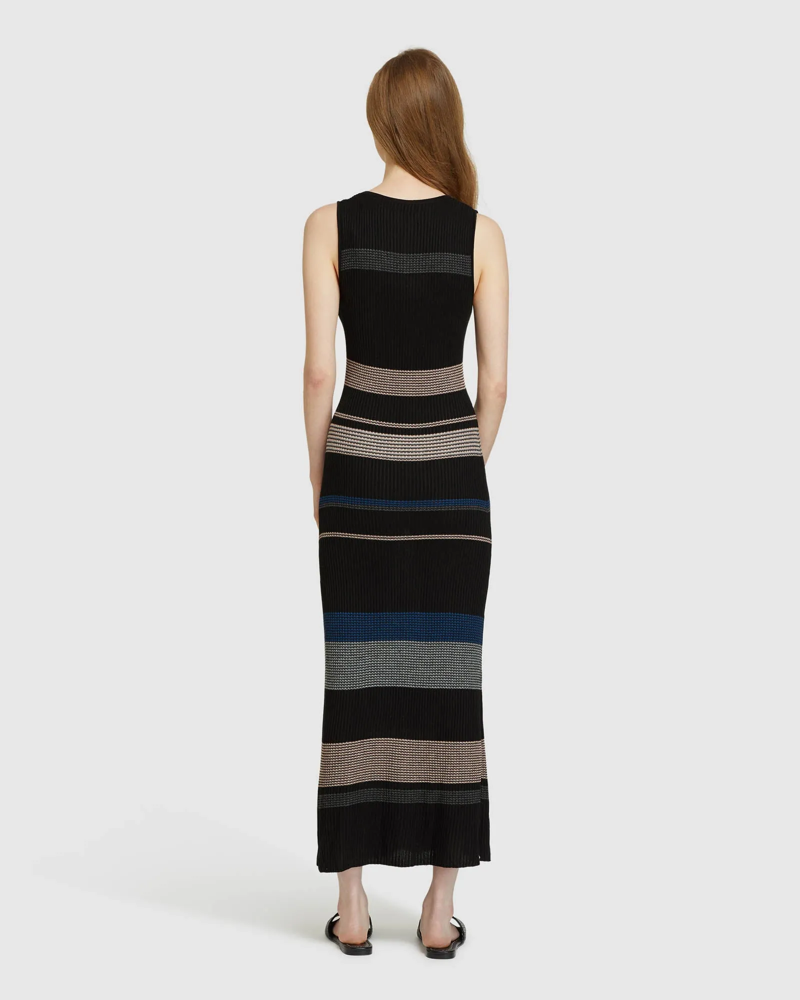 Nadia Multi Colour Stripe Knit Dress sold by Oxford Shop product image thumbnail 3