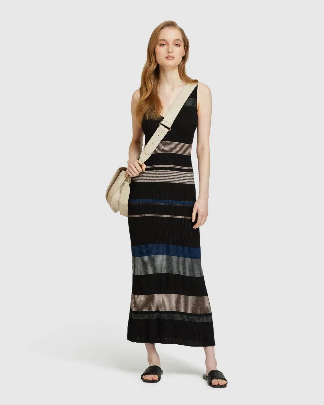Nadia Multi Colour Stripe Knit Dress sold by Oxford Shop