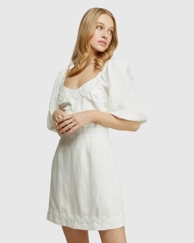 Lorena Linen Blend Dress sold by Oxford Shop