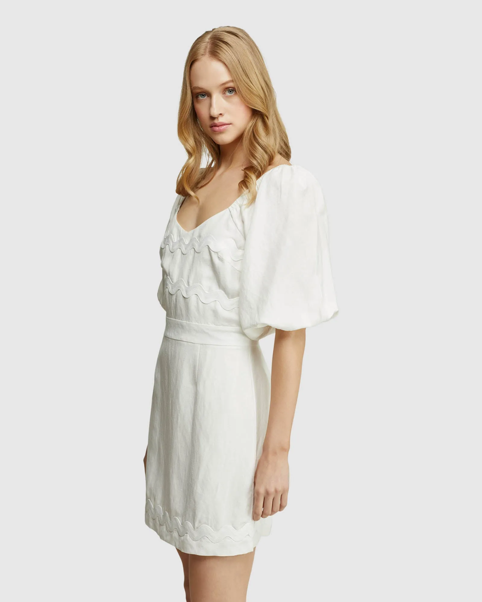 Lorena Linen Blend Dress sold by Oxford Shop product image thumbnail 2