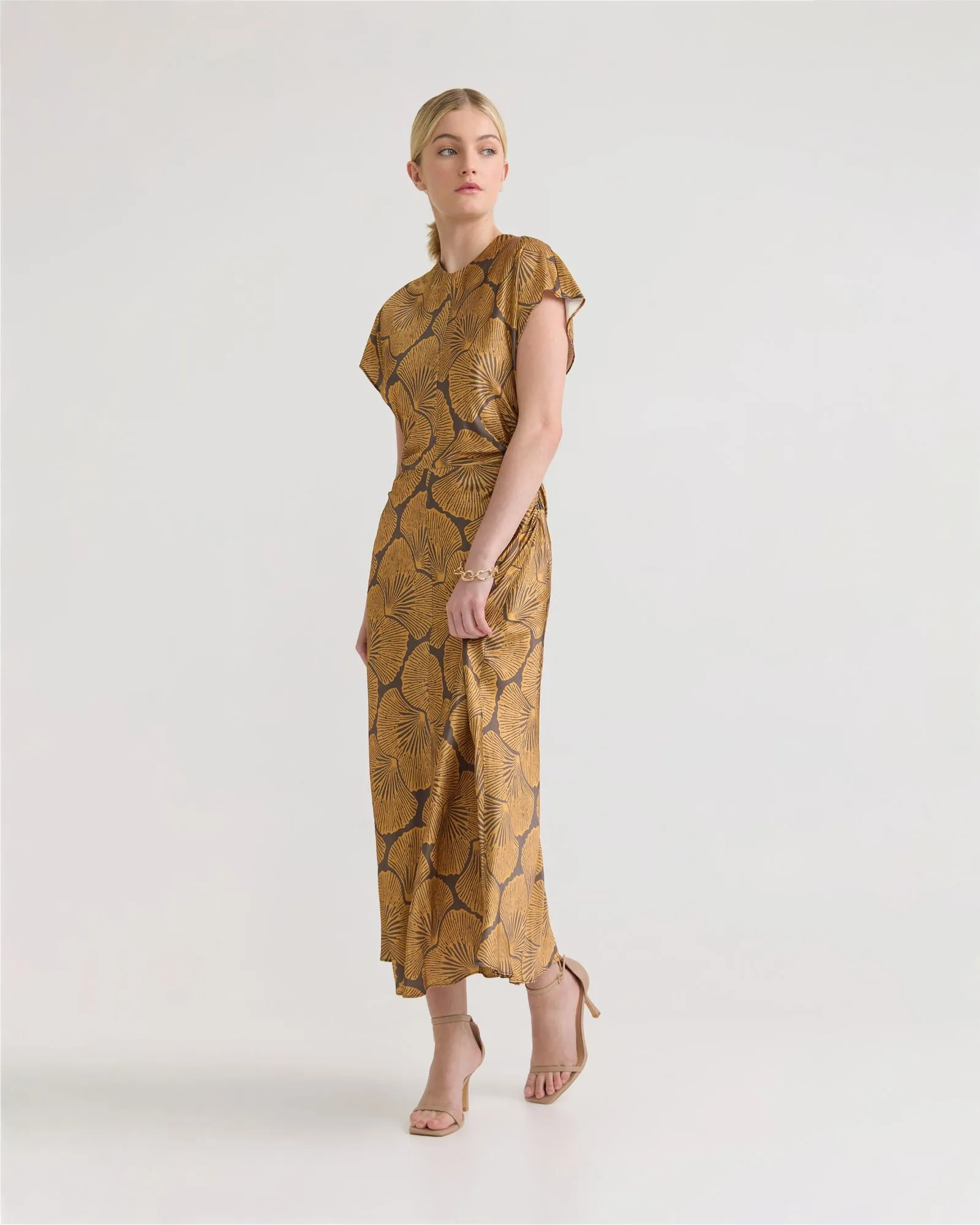Fleur Printed Twill Dress sold by Oxford Shop product image thumbnail 5
