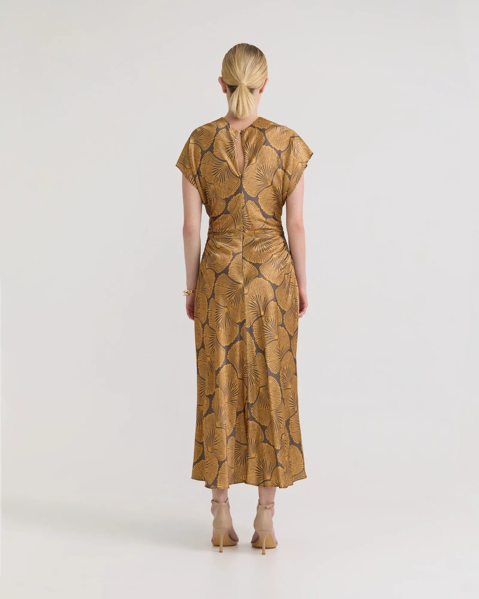 Fleur Printed Twill Dress sold by Oxford Shop product image thumbnail 3