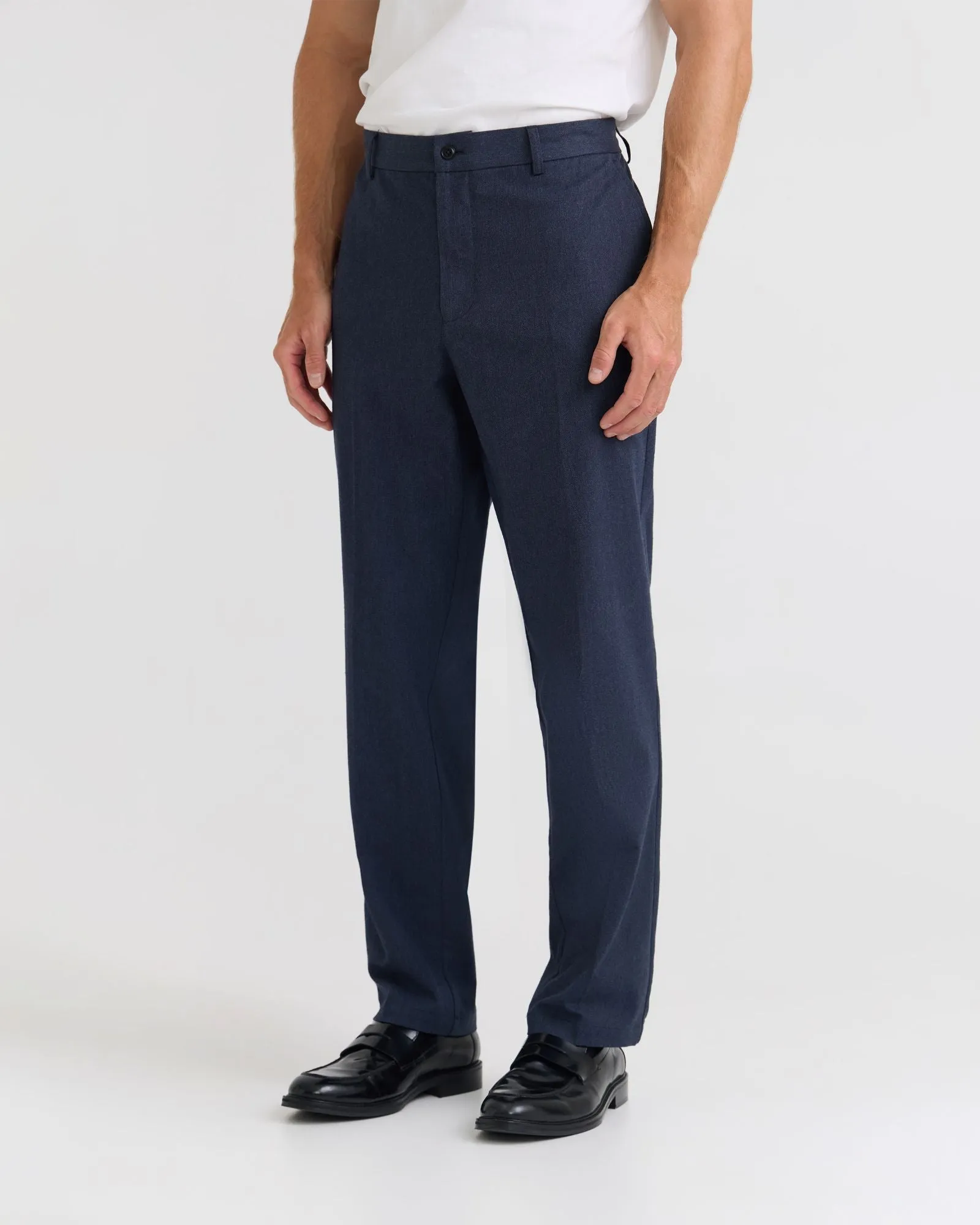Marlo Herringbone Cotton Trousers sold by Oxford Shop product image thumbnail 2