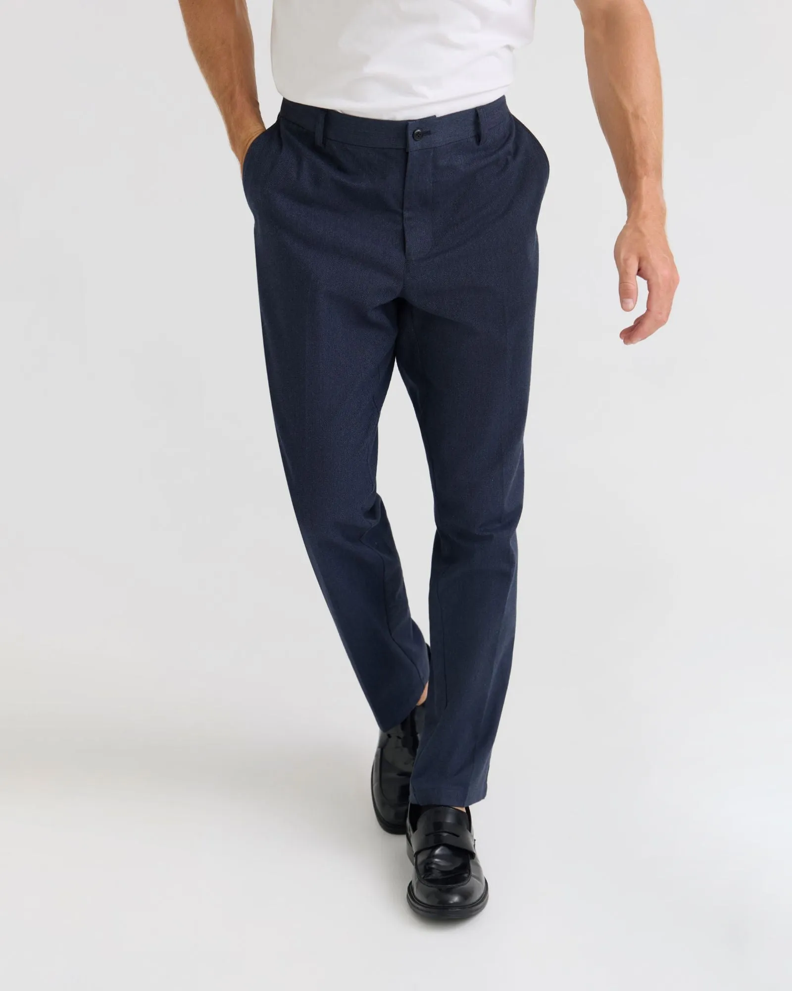 Marlo Herringbone Cotton Trousers sold by Oxford Shop product image thumbnail 4