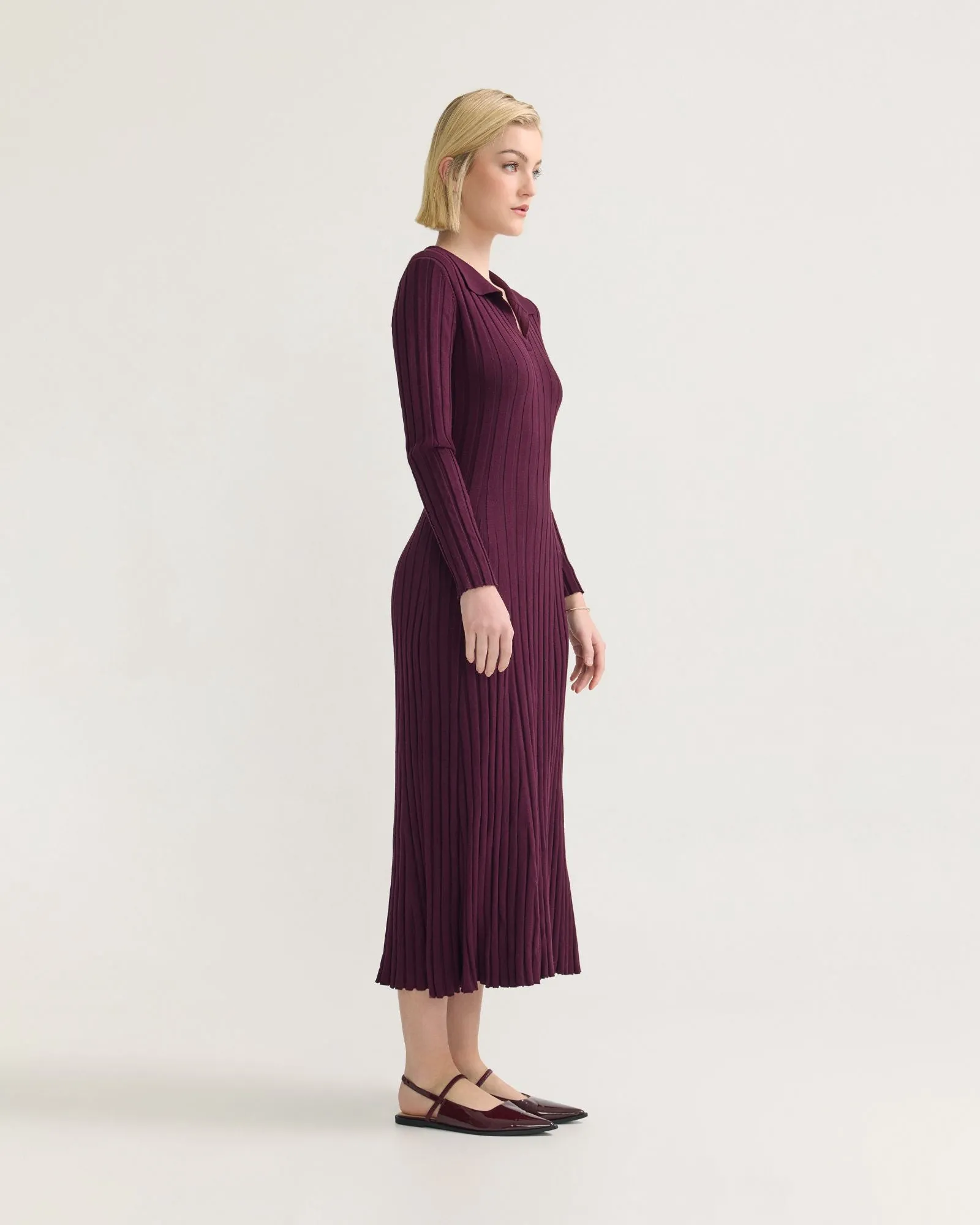 Dakota Knitted Polo Collar Dress sold by Oxford Shop product image thumbnail 2