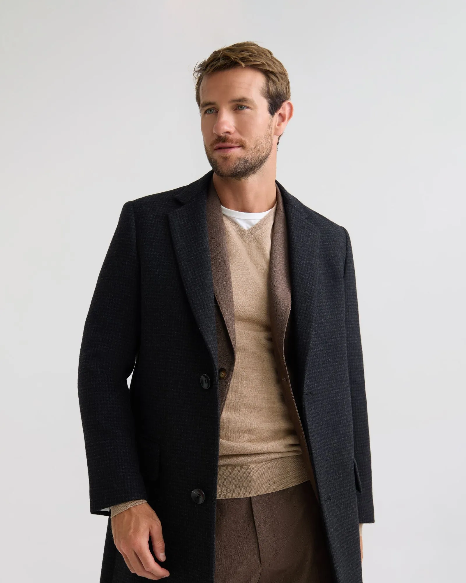 George Wool Check Coat sold by Oxford Shop product image thumbnail 4