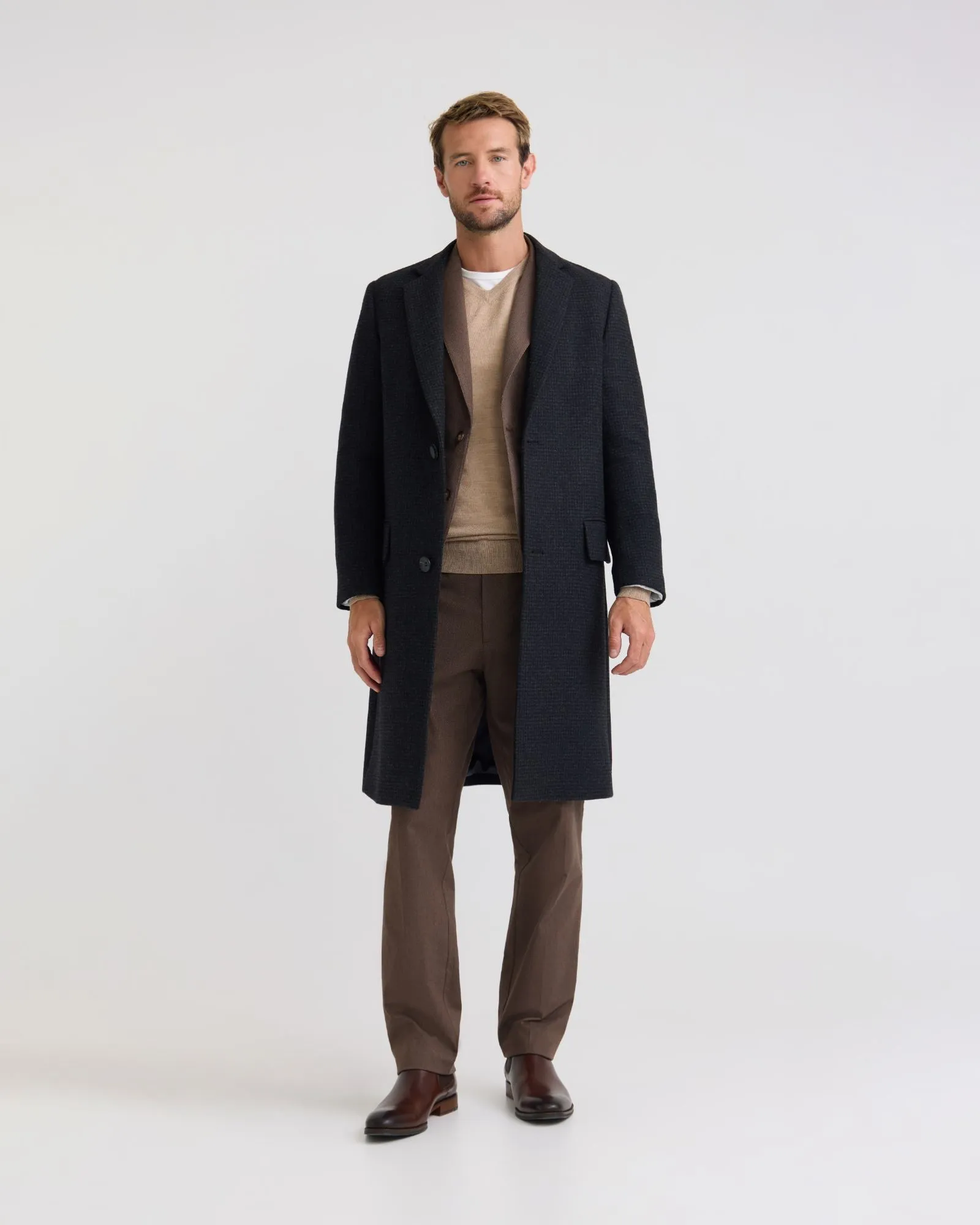 George Wool Check Coat sold by Oxford Shop product image thumbnail 5