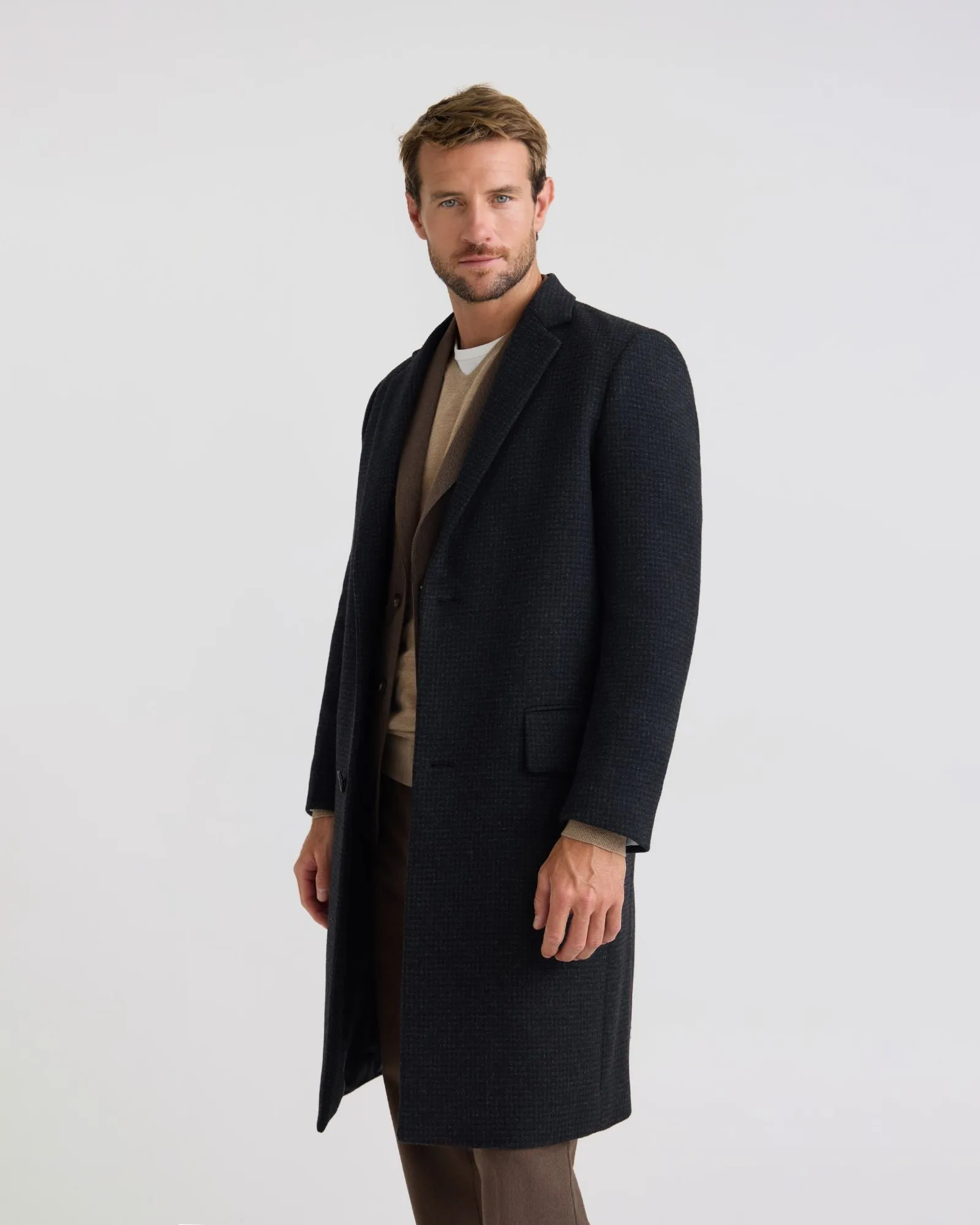 George Wool Check Coat sold by Oxford Shop product image thumbnail 2