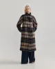 Edi Wool Checked Coat sold by Oxford Shop