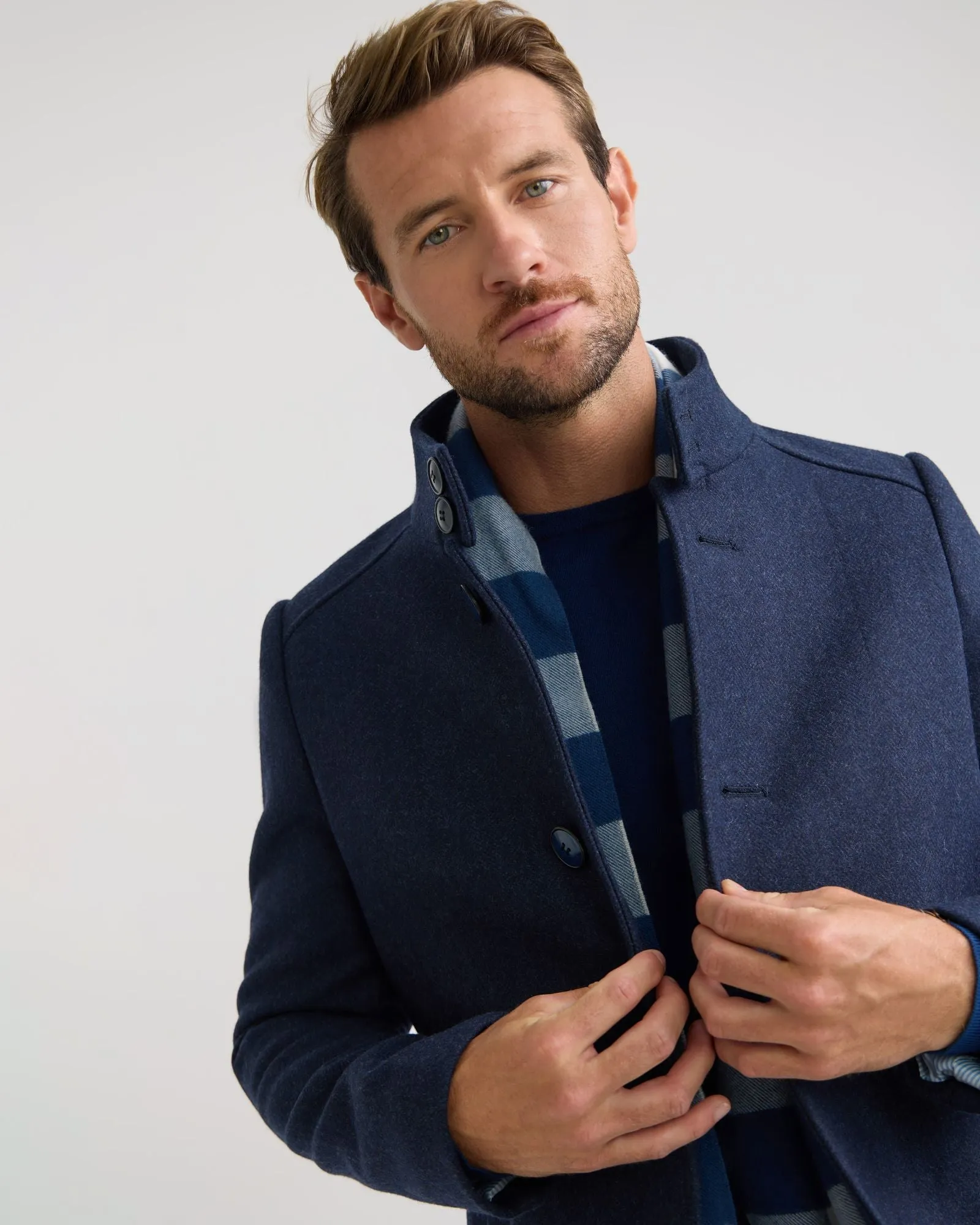 Dunbar Wool Herringbone Coat sold by Oxford Shop product image thumbnail 4