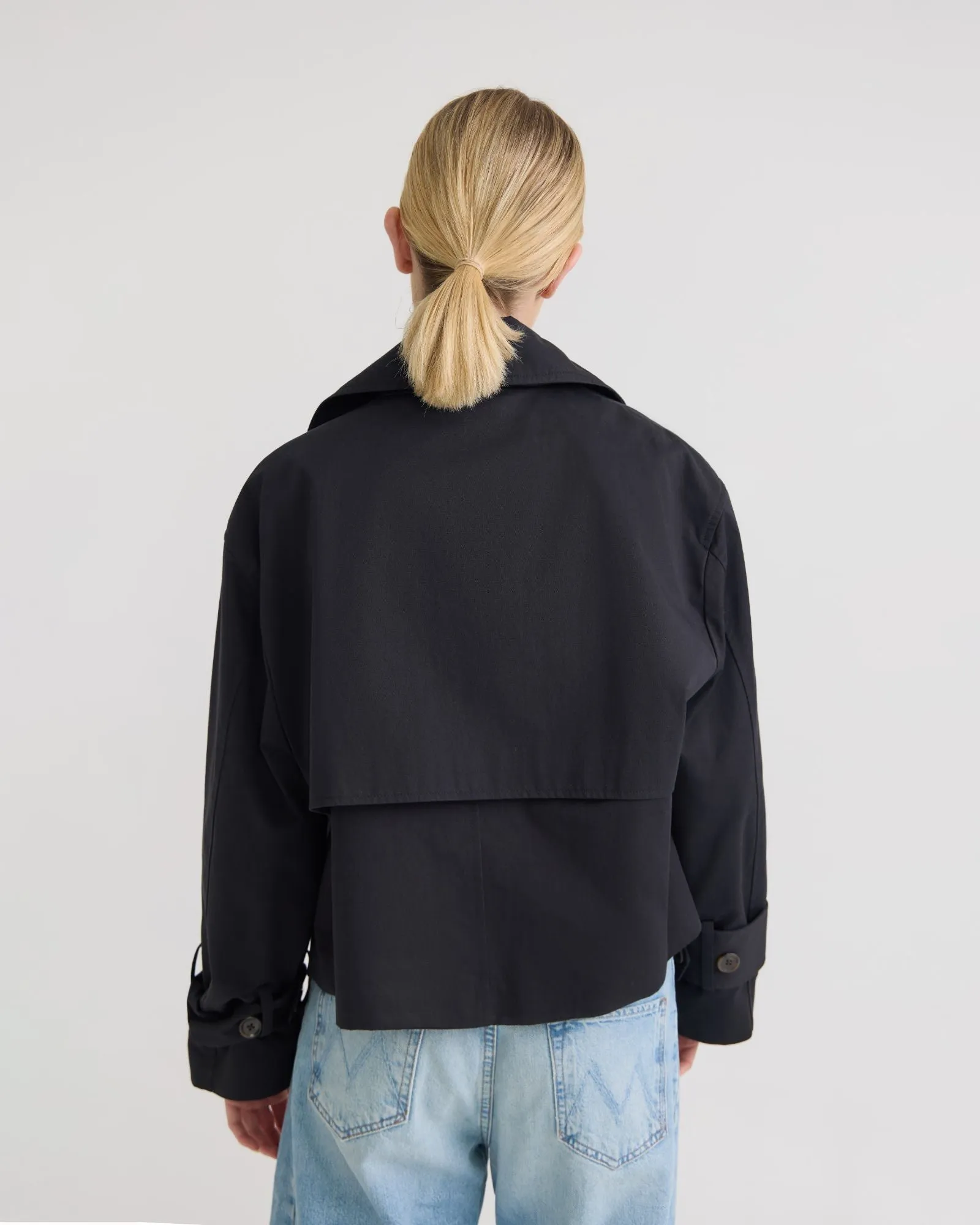 Griffin Crop Trench Jacket sold by Oxford Shop product image thumbnail 3