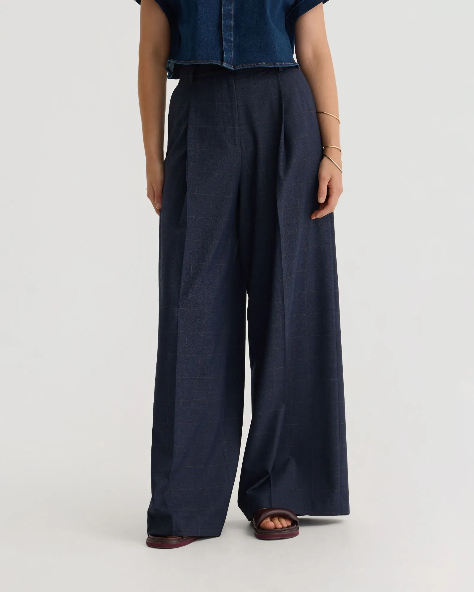 Margot Checked Pants sold by Oxford Shop