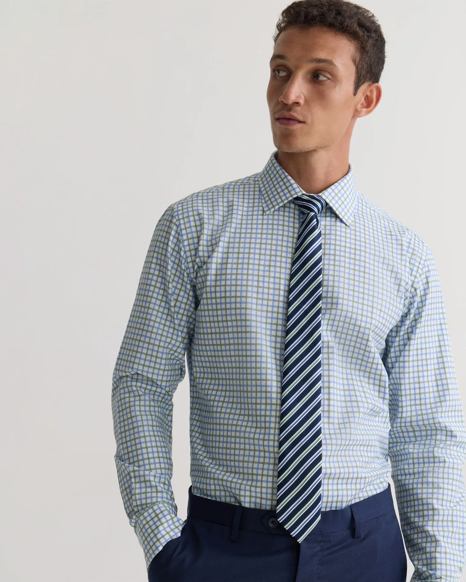 Islington Classic Fit Check Shirt sold by Oxford Shop product image thumbnail 4