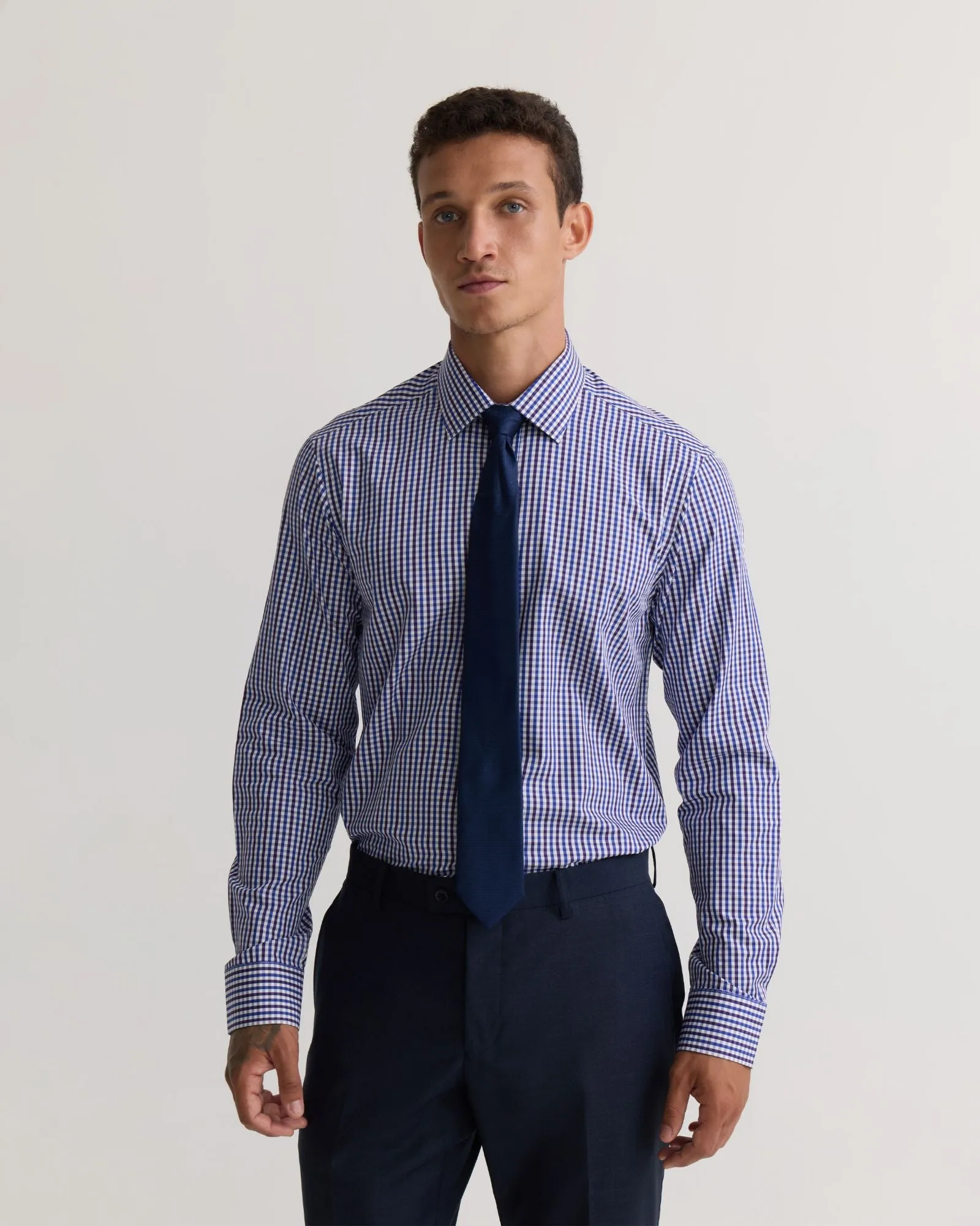 Beckton Slim Fit Checked Shirt sold by Oxford Shop product image thumbnail 4