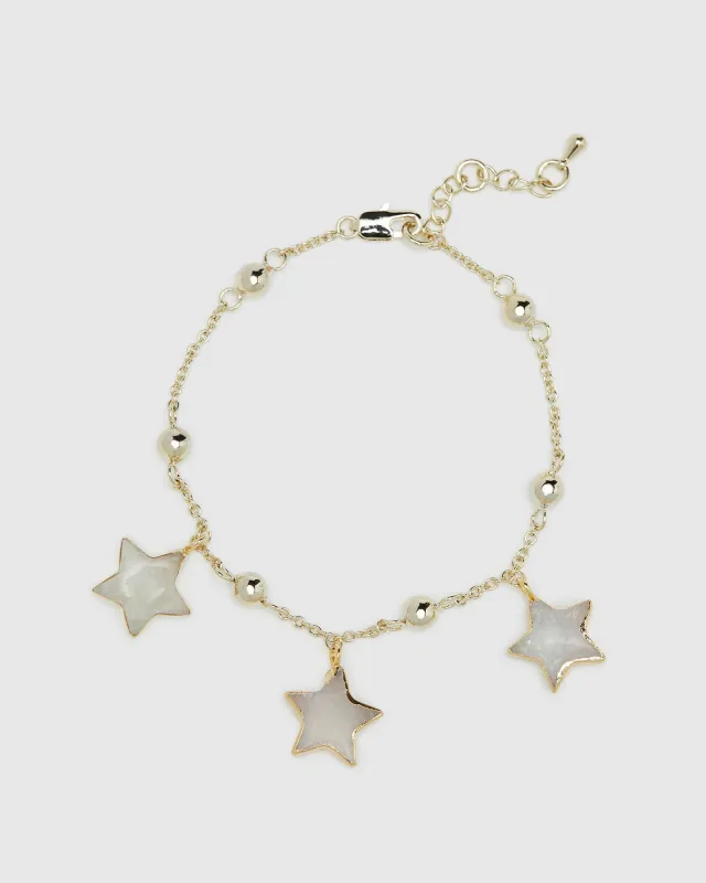 Ezri Moonstone Star Bracelet sold by Oxford Shop