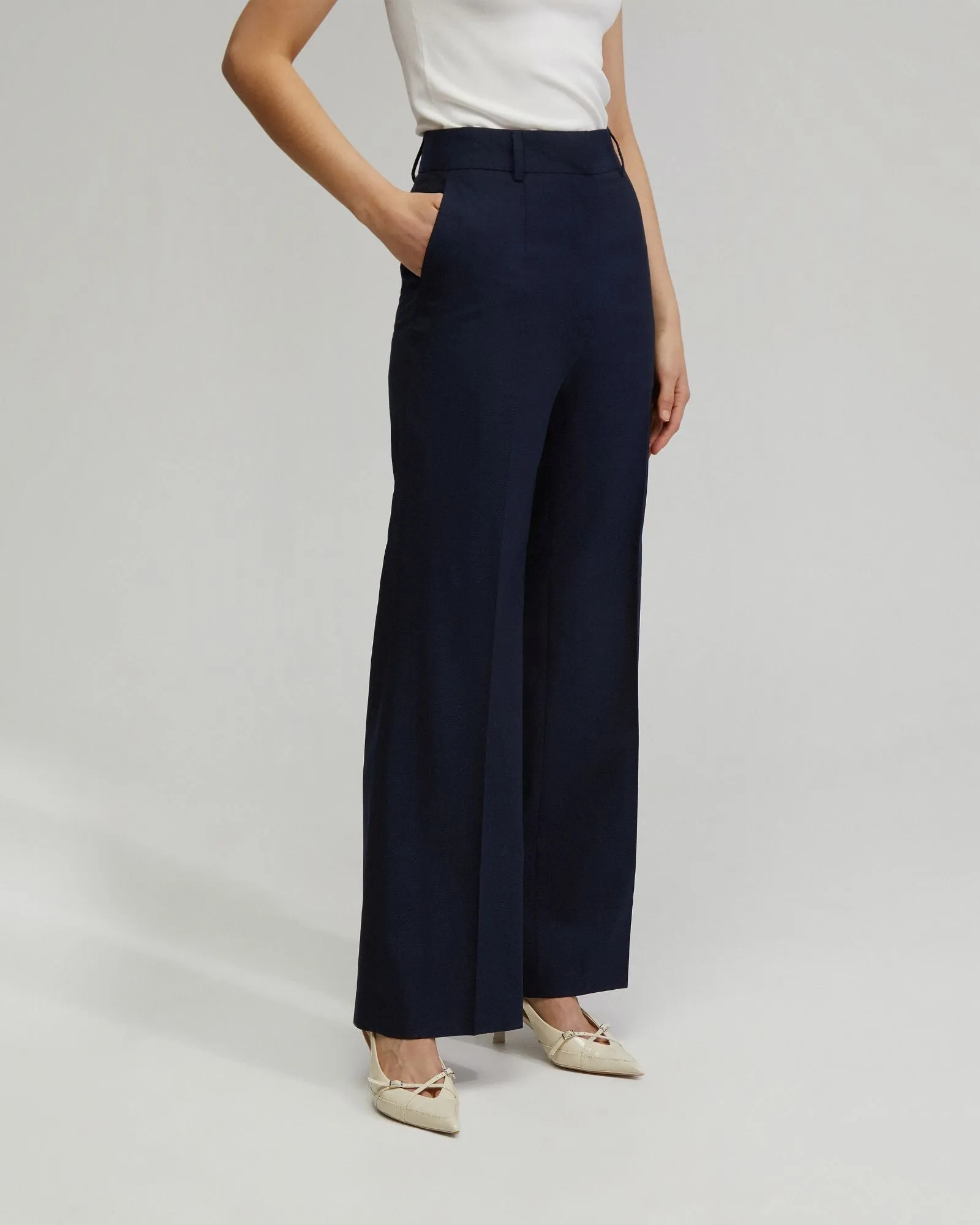 Lydia Wool Stretch Suit Trousers sold by Oxford Shop