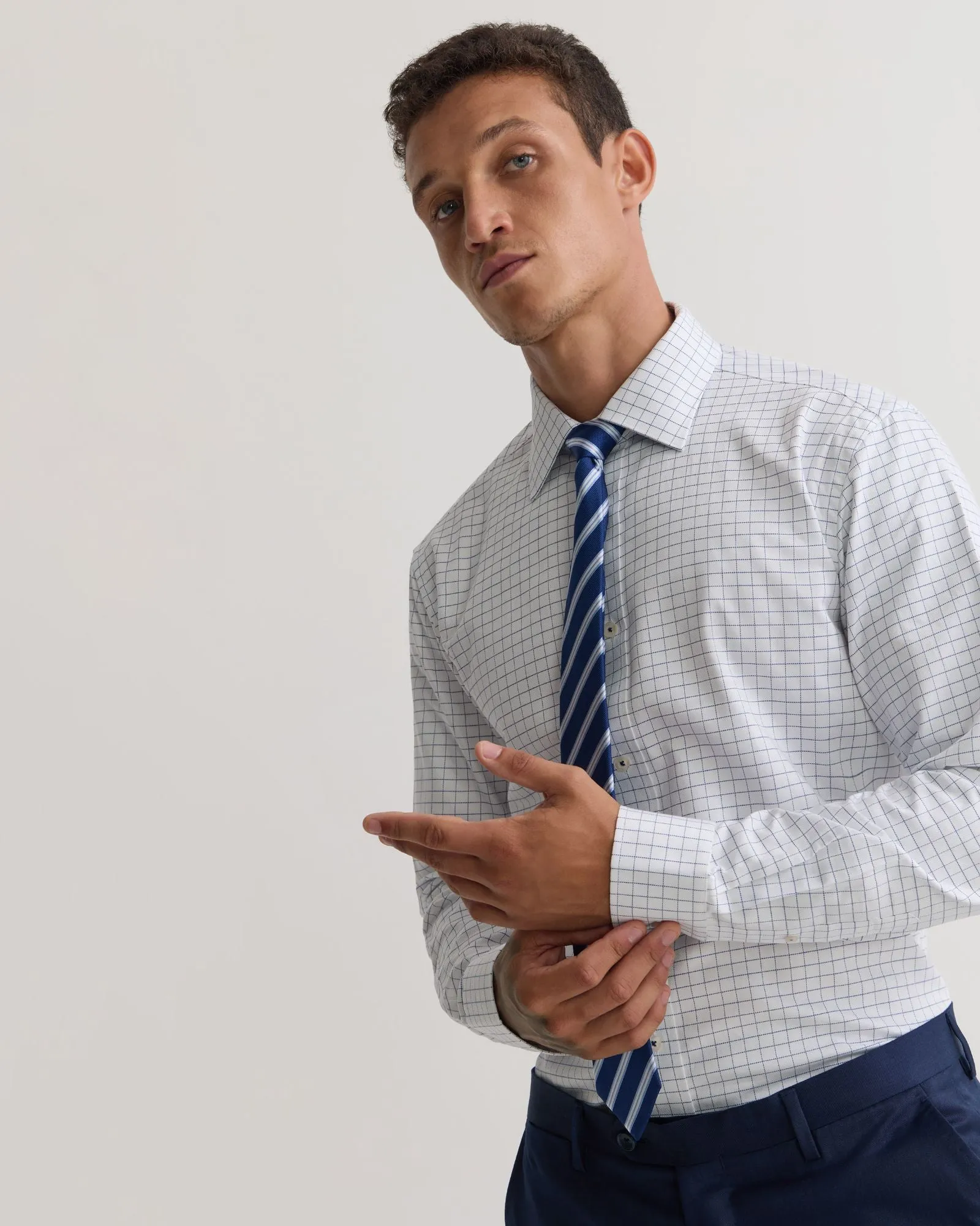 Islington Classic Fit Check Shirt sold by Oxford Shop product image thumbnail 4