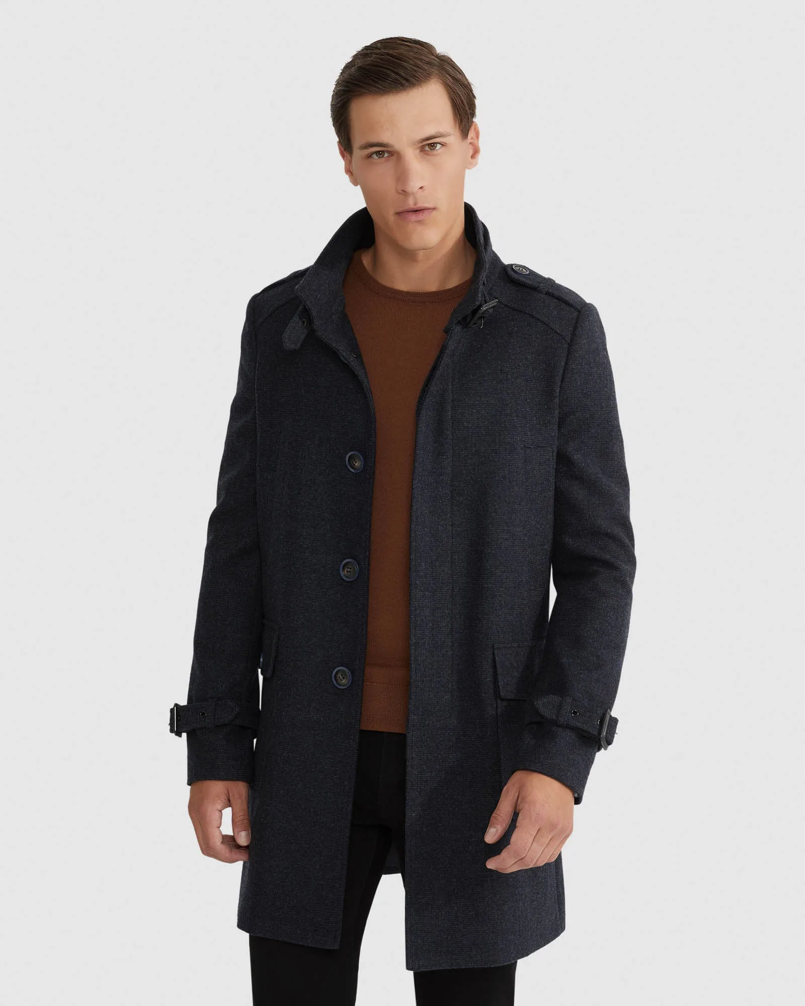 Roger Wool Rich Overcoat sold by Oxford Shop