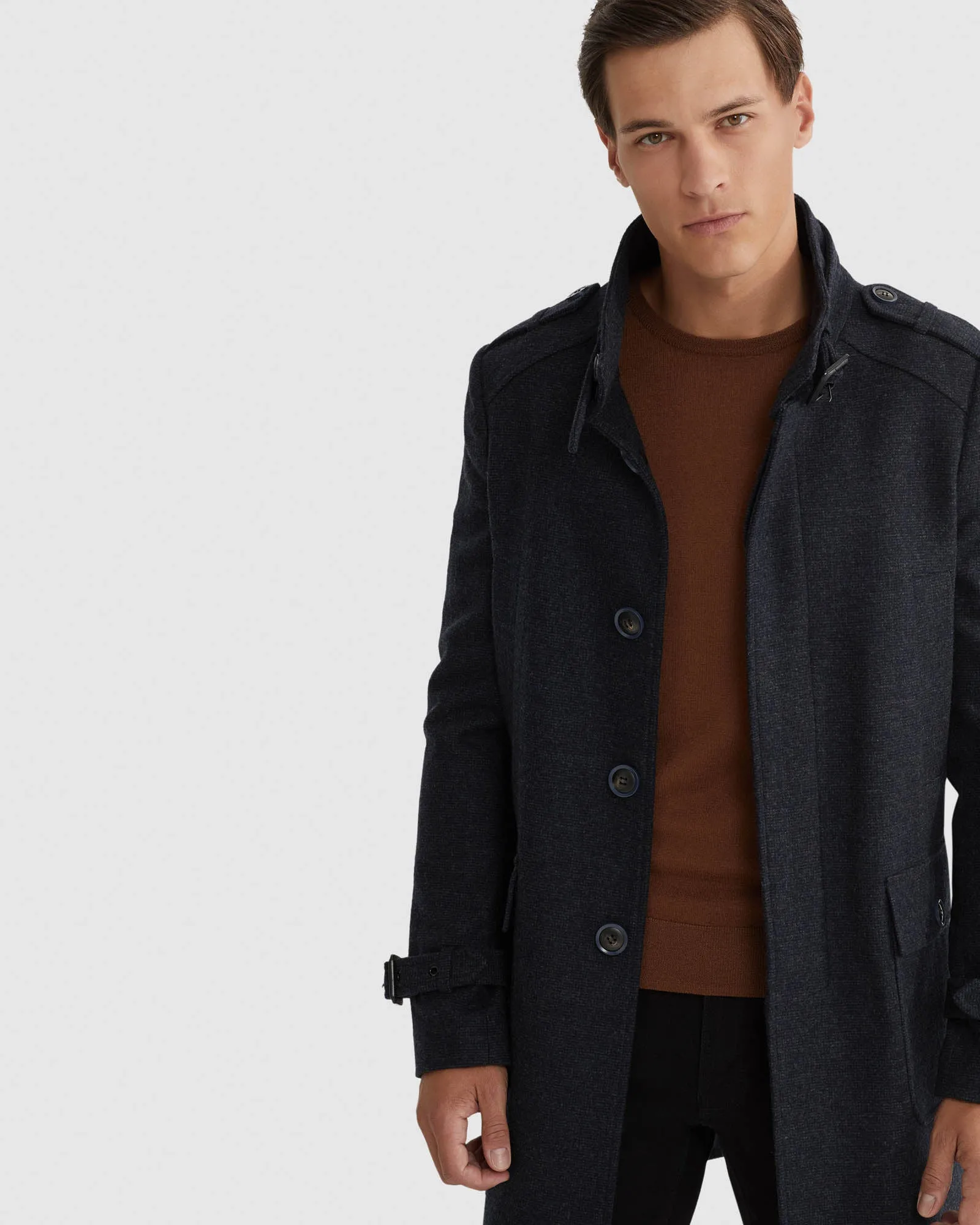 Roger Wool Rich Overcoat sold by Oxford Shop product image thumbnail 4