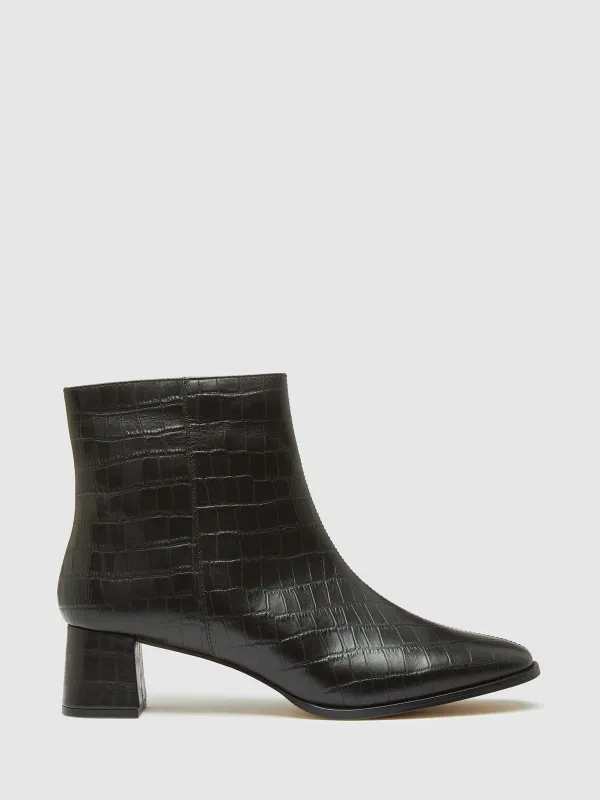 Lotte Croc Ankle Boot sold by Oxford Shop