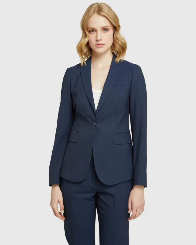 Alexa Wool Stretch Suit Jacket sold by Oxford Shop
