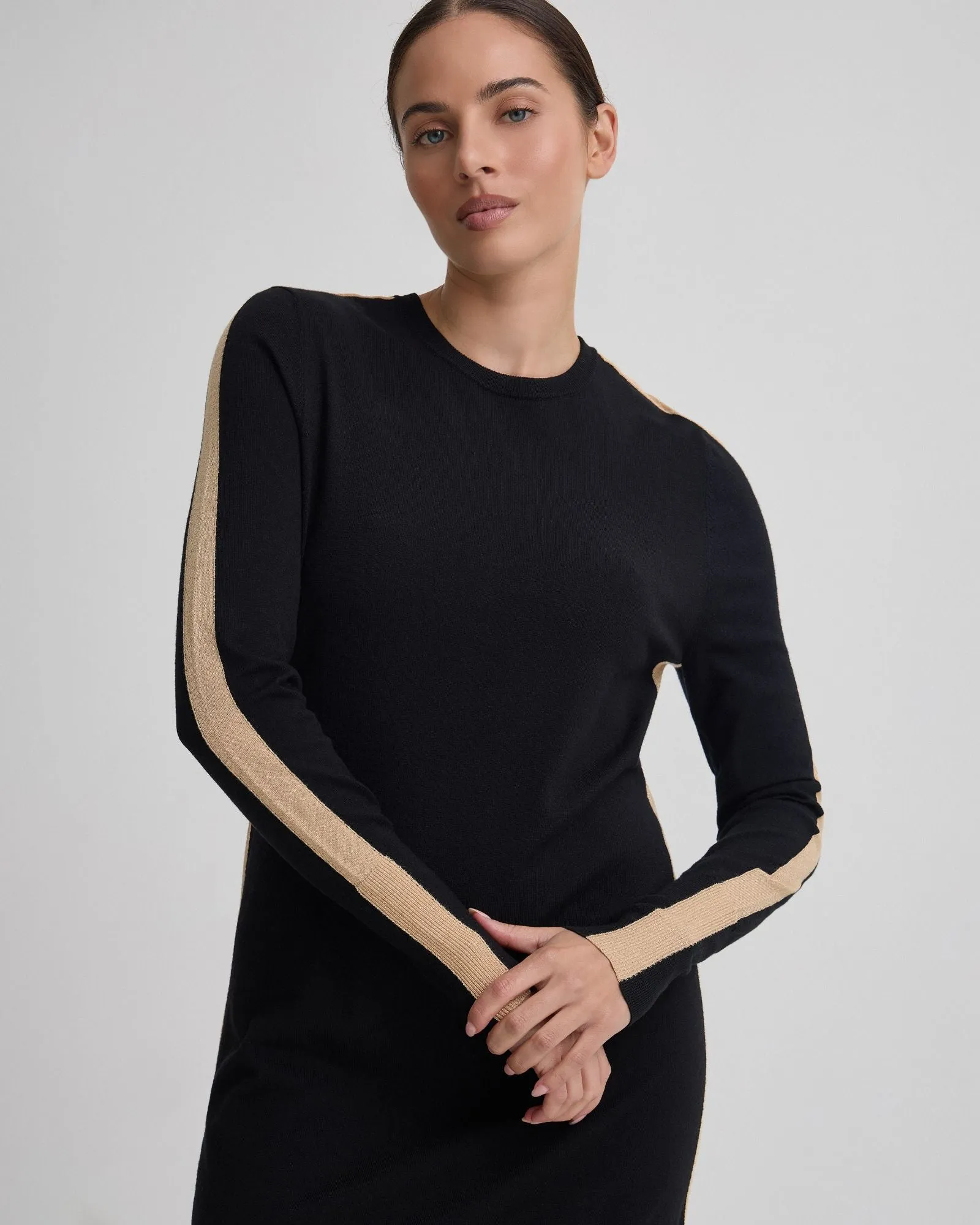 Pipper Knit Contrast Panel Dress sold by Oxford Shop product image thumbnail 4