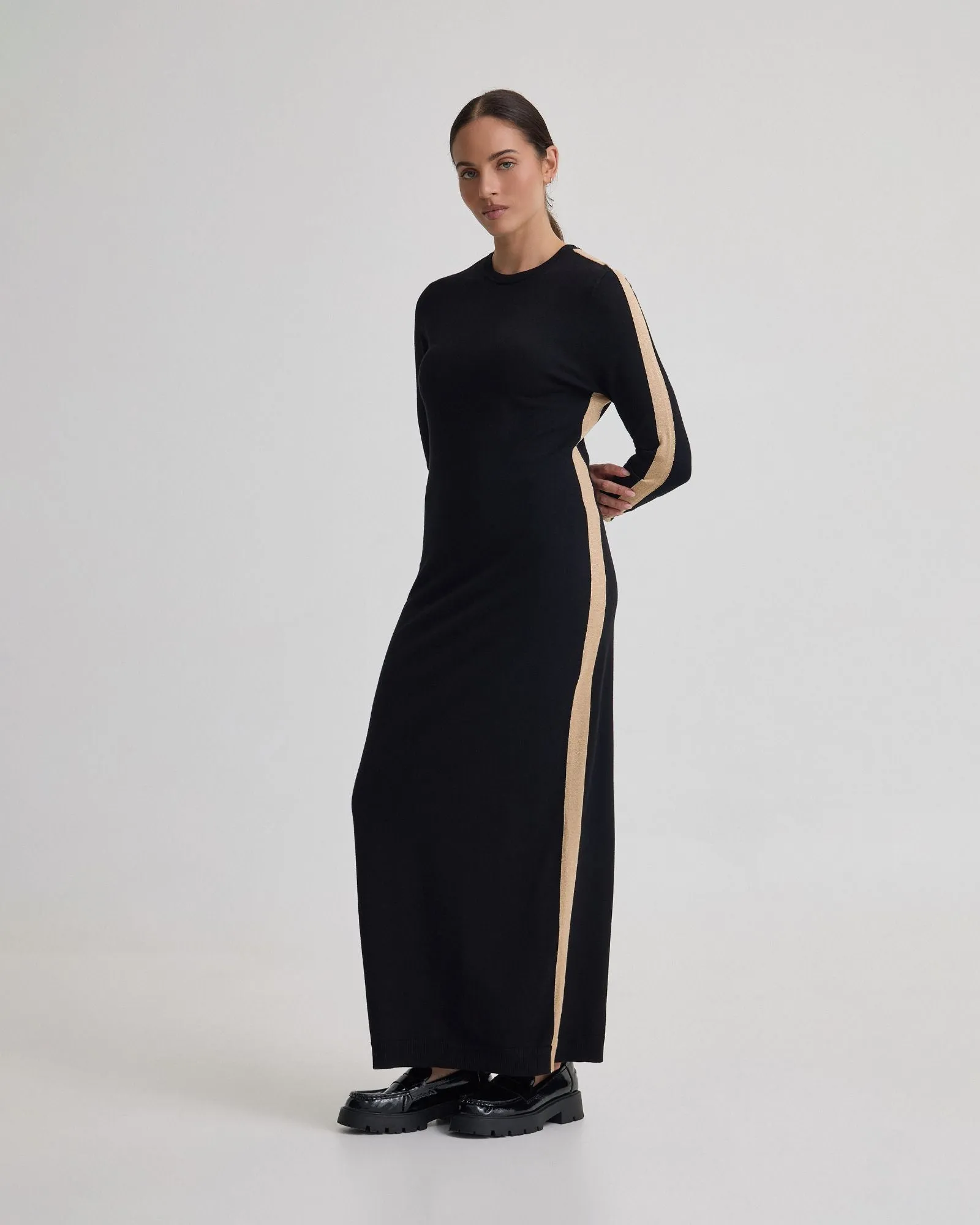 Pipper Knit Contrast Panel Dress sold by Oxford Shop product image thumbnail 2