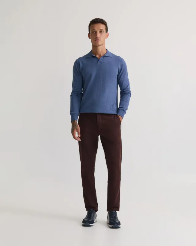 Dominic Open Polo Collar Knit sold by Oxford Shop