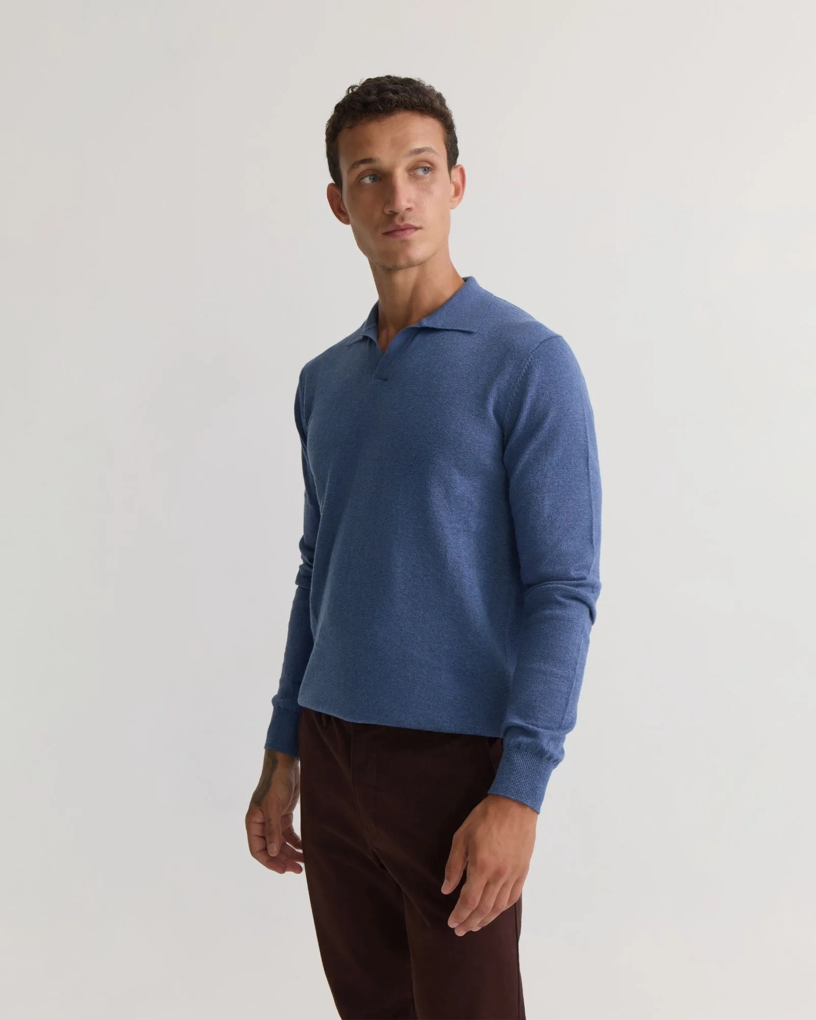 Dominic Open Polo Collar Knit sold by Oxford Shop product image thumbnail 2