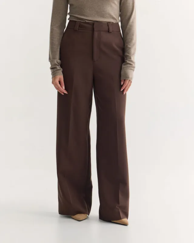 Alana Flat Front Stretch Pants sold by Oxford Shop