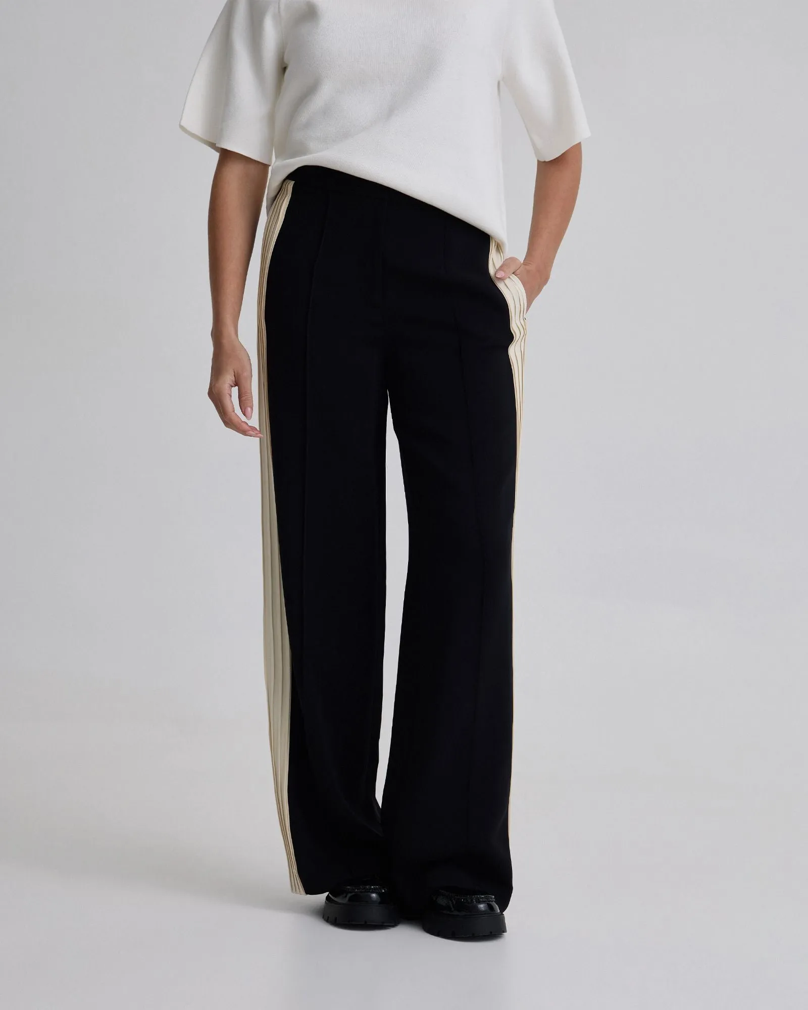 Ines Contrast Panel Pants sold by Oxford Shop