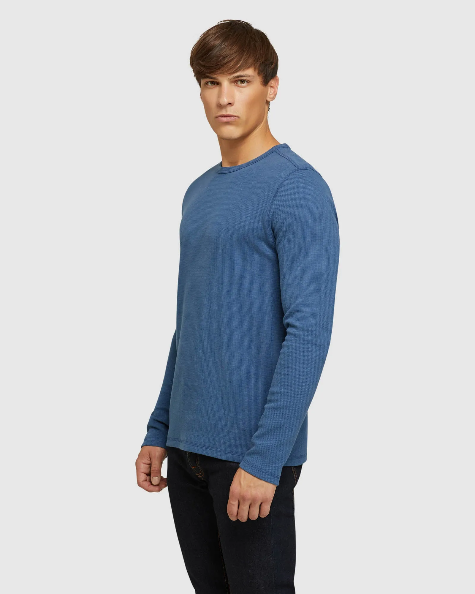 Albert Waffle Crew Neck Long Sleeve sold by Oxford Shop product image thumbnail 2