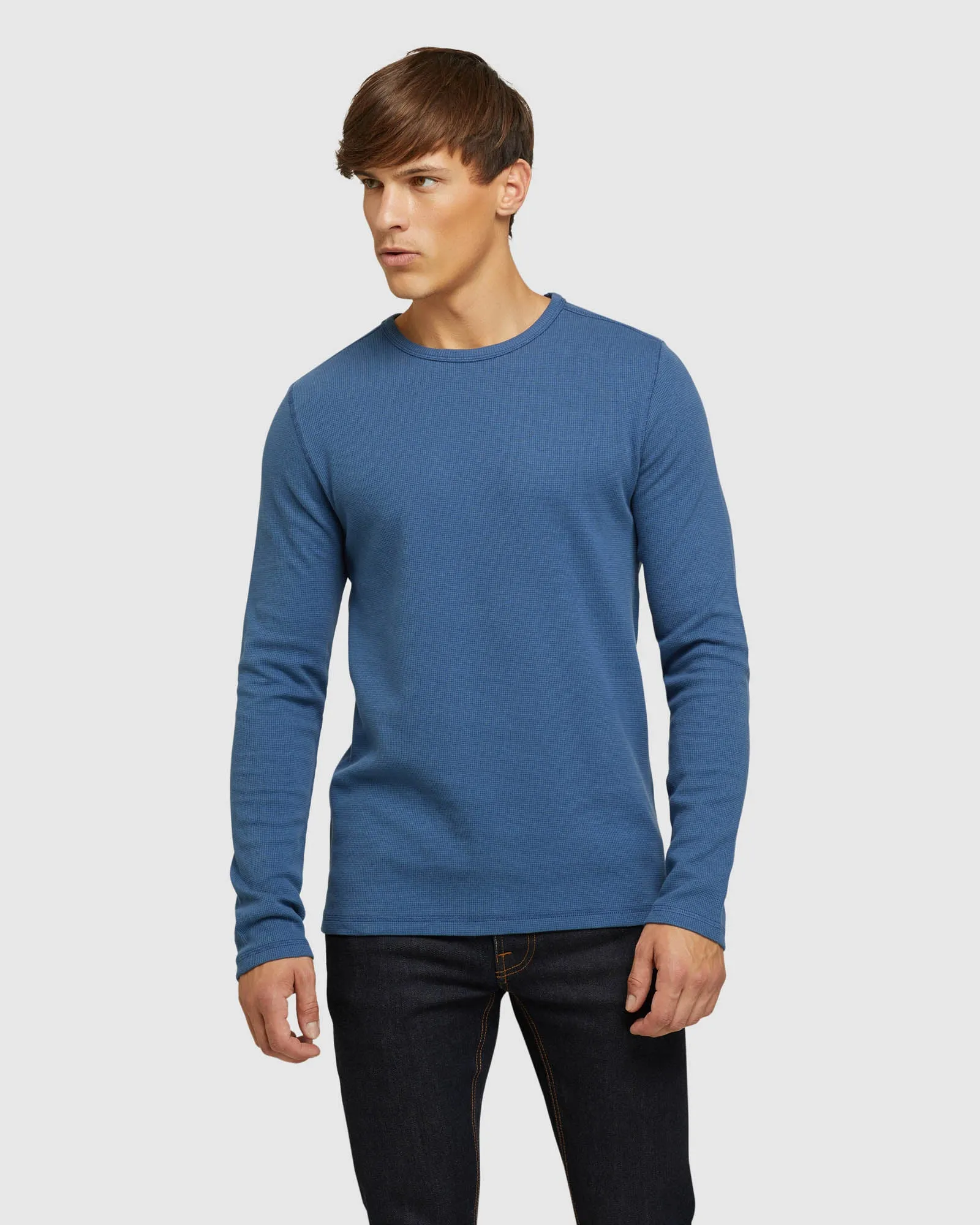 Albert Waffle Crew Neck Long Sleeve sold by Oxford Shop