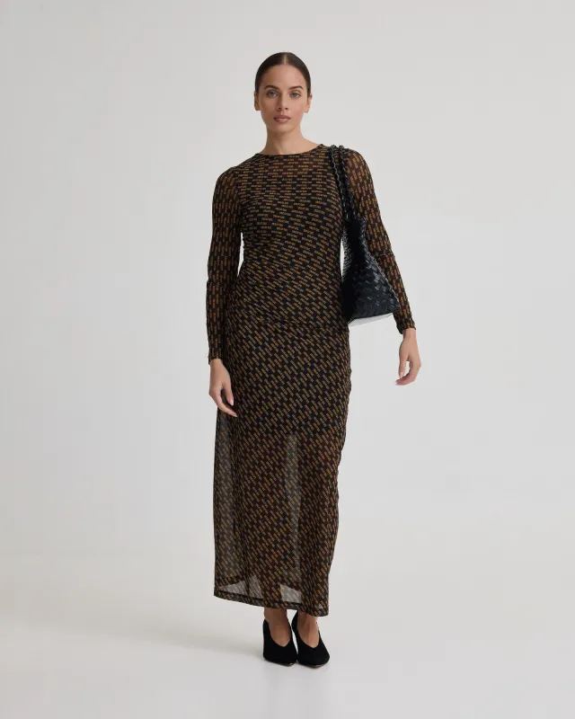Eve Mesh Printed Dress sold by Oxford Shop