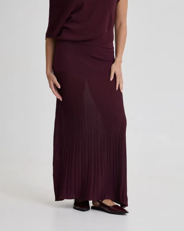 Poppy Knitted Skirt sold by Oxford Shop