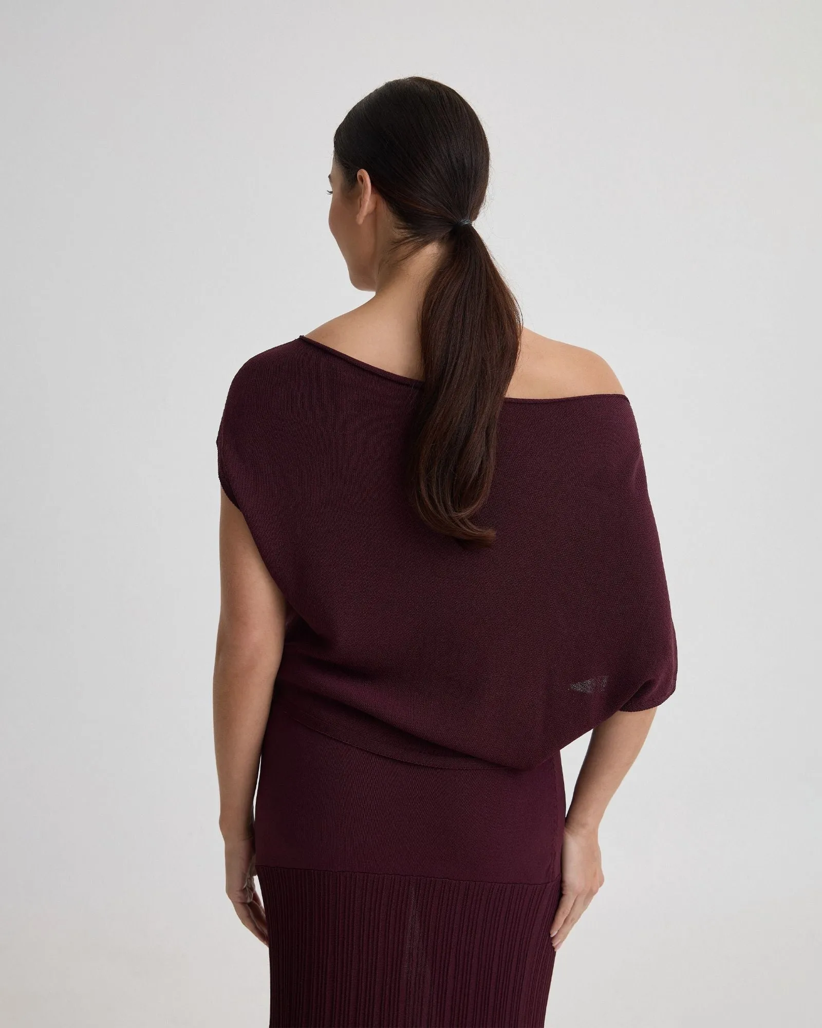 Jaya Knitted Drape Top sold by Oxford Shop product image thumbnail 3
